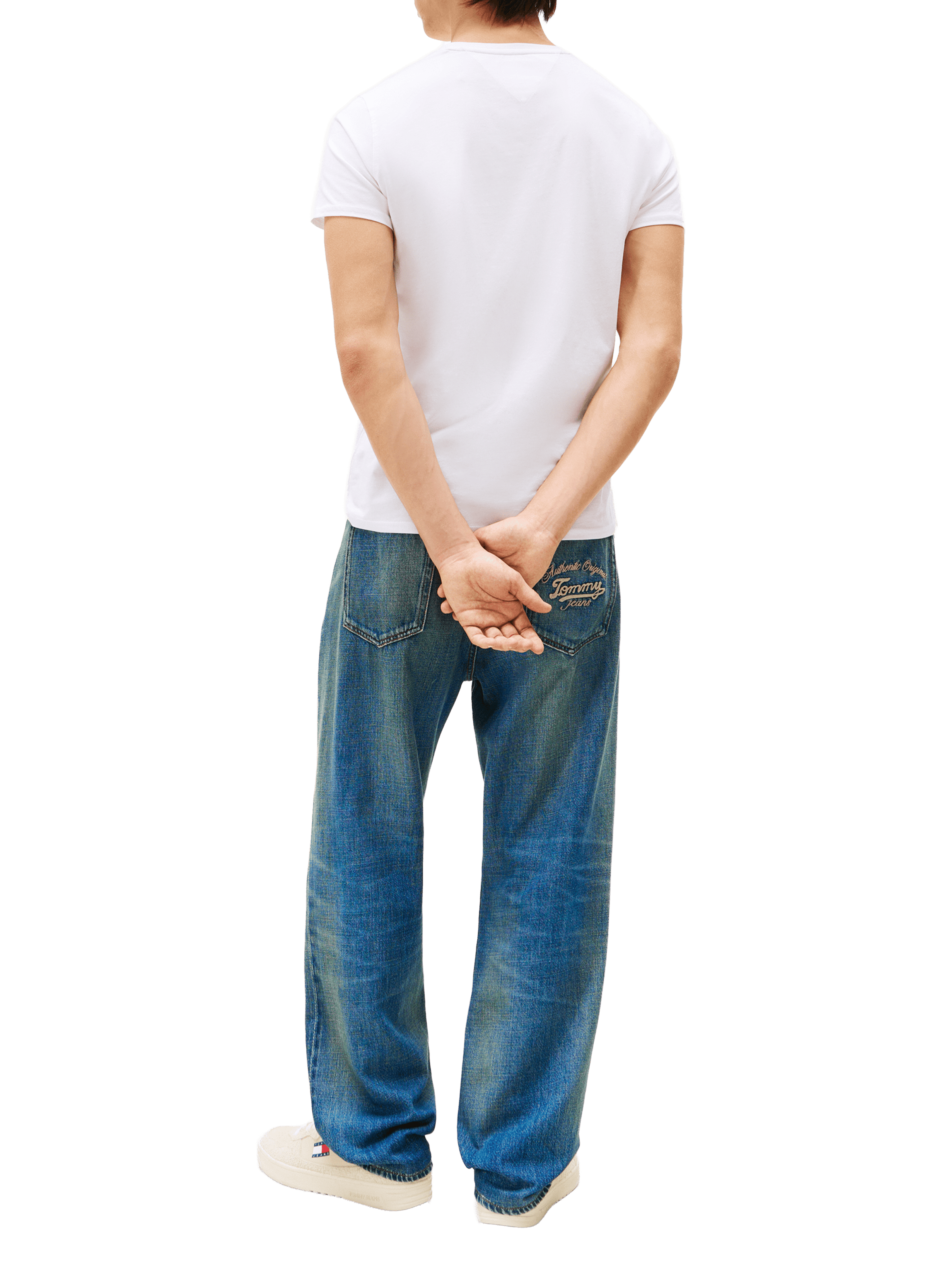 Straight-fit organic cotton T-shirt TOMMY HILFIGER White