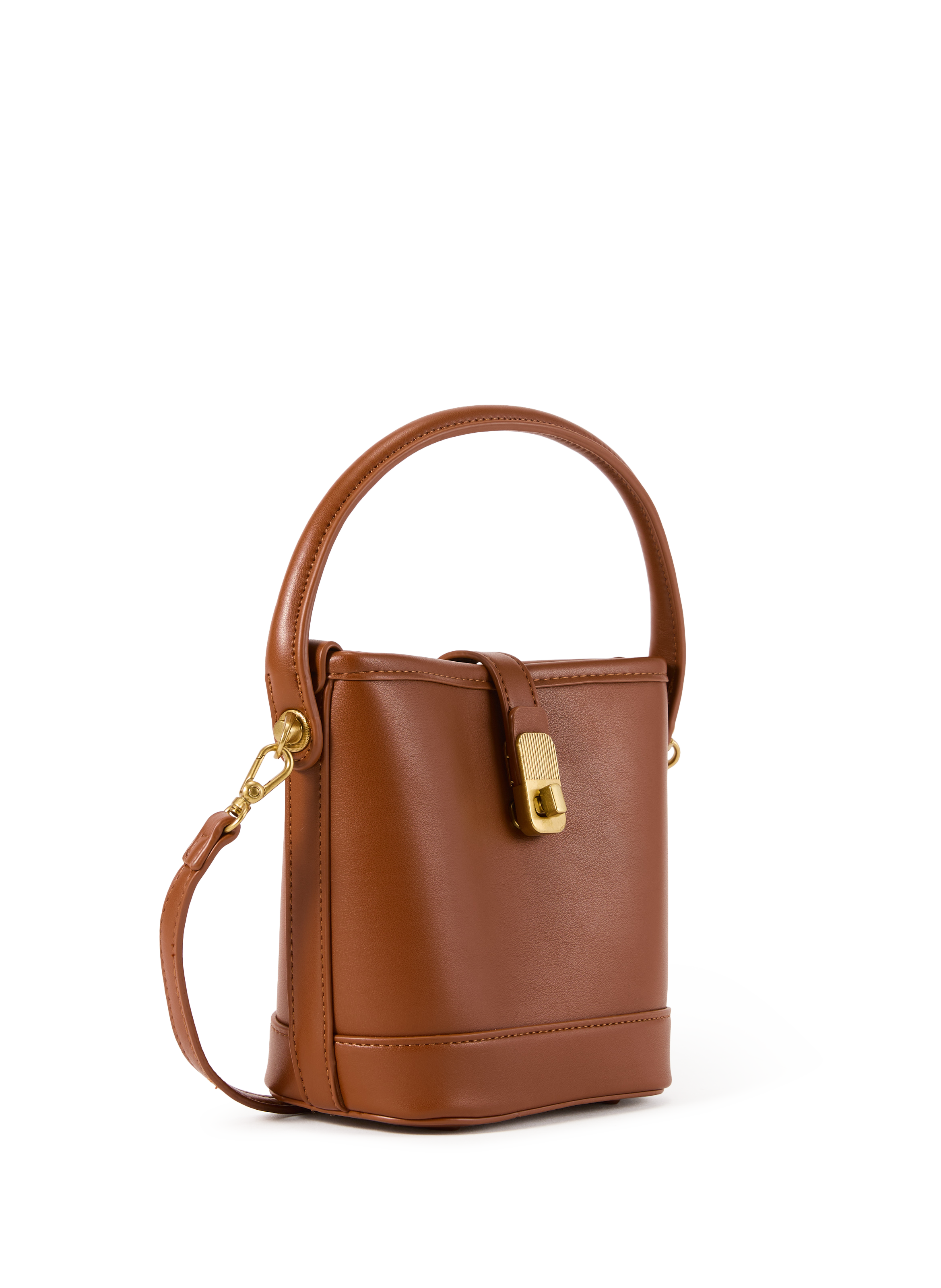 Small bucket shoulder bag AU PRINTEMPS PARIS Brown