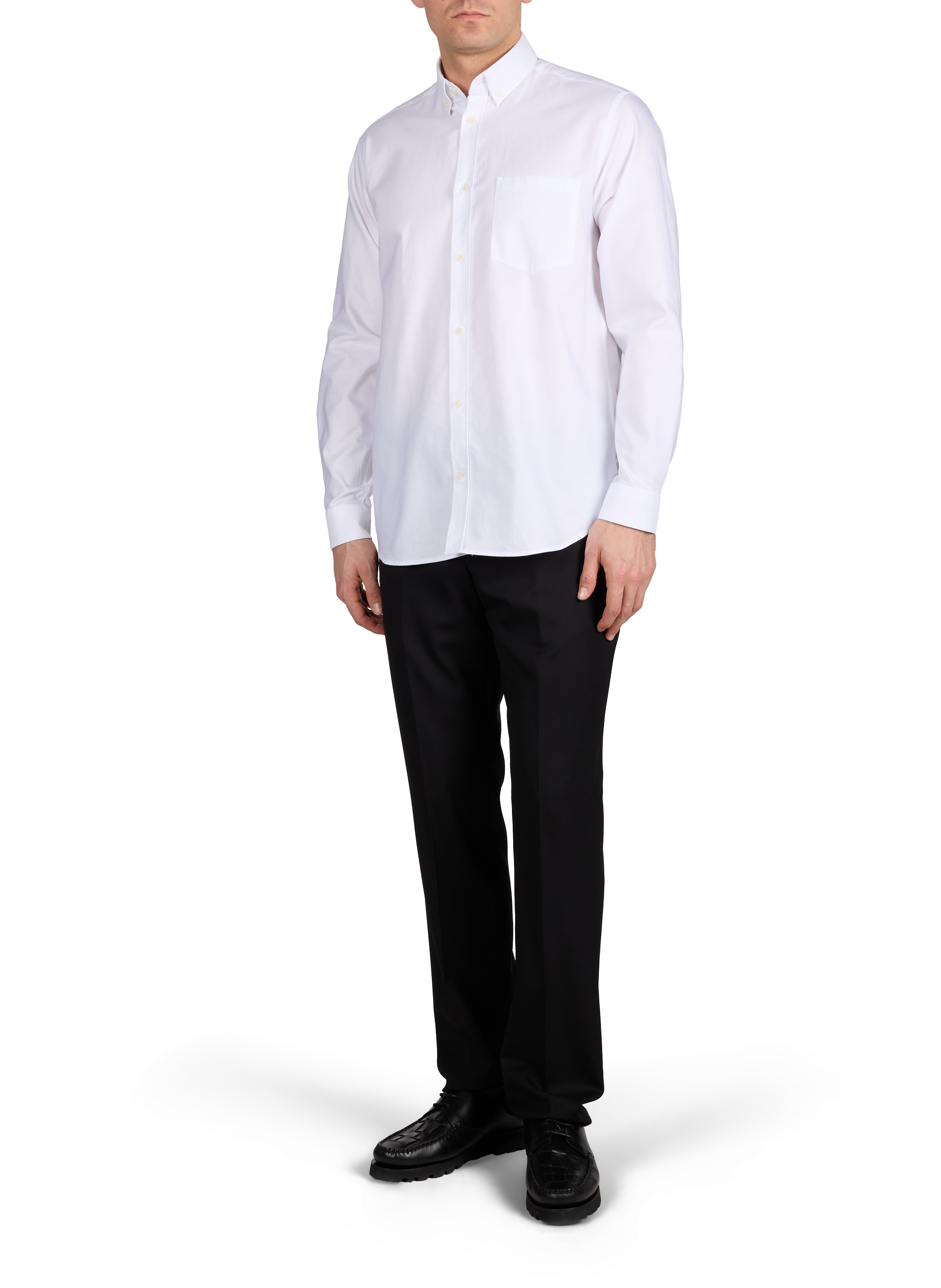 Pantalon A Suit To Travel In fuseau en laine PAUL SMITH Noir