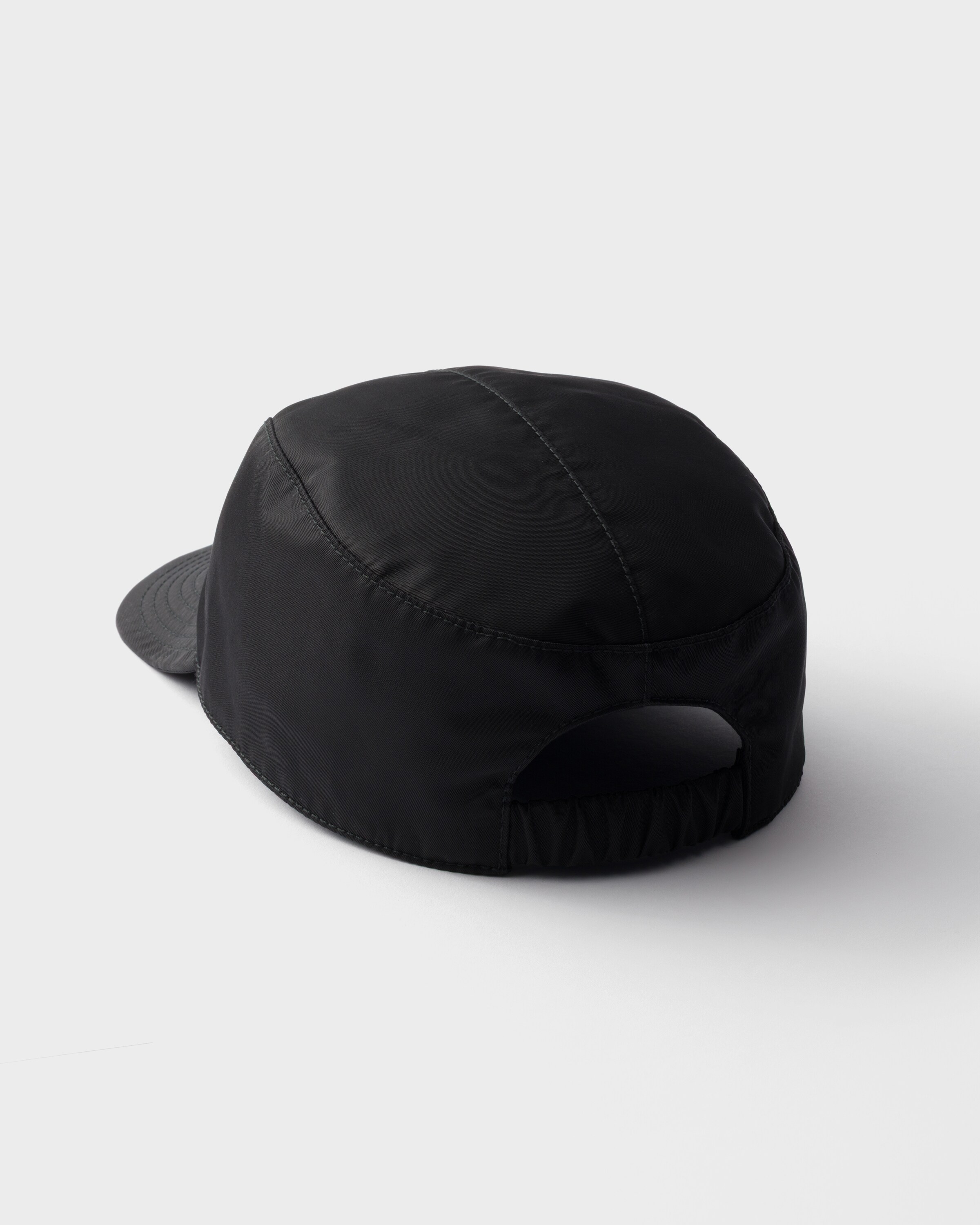 Casquette de baseball en re-nylon PRADA Noir