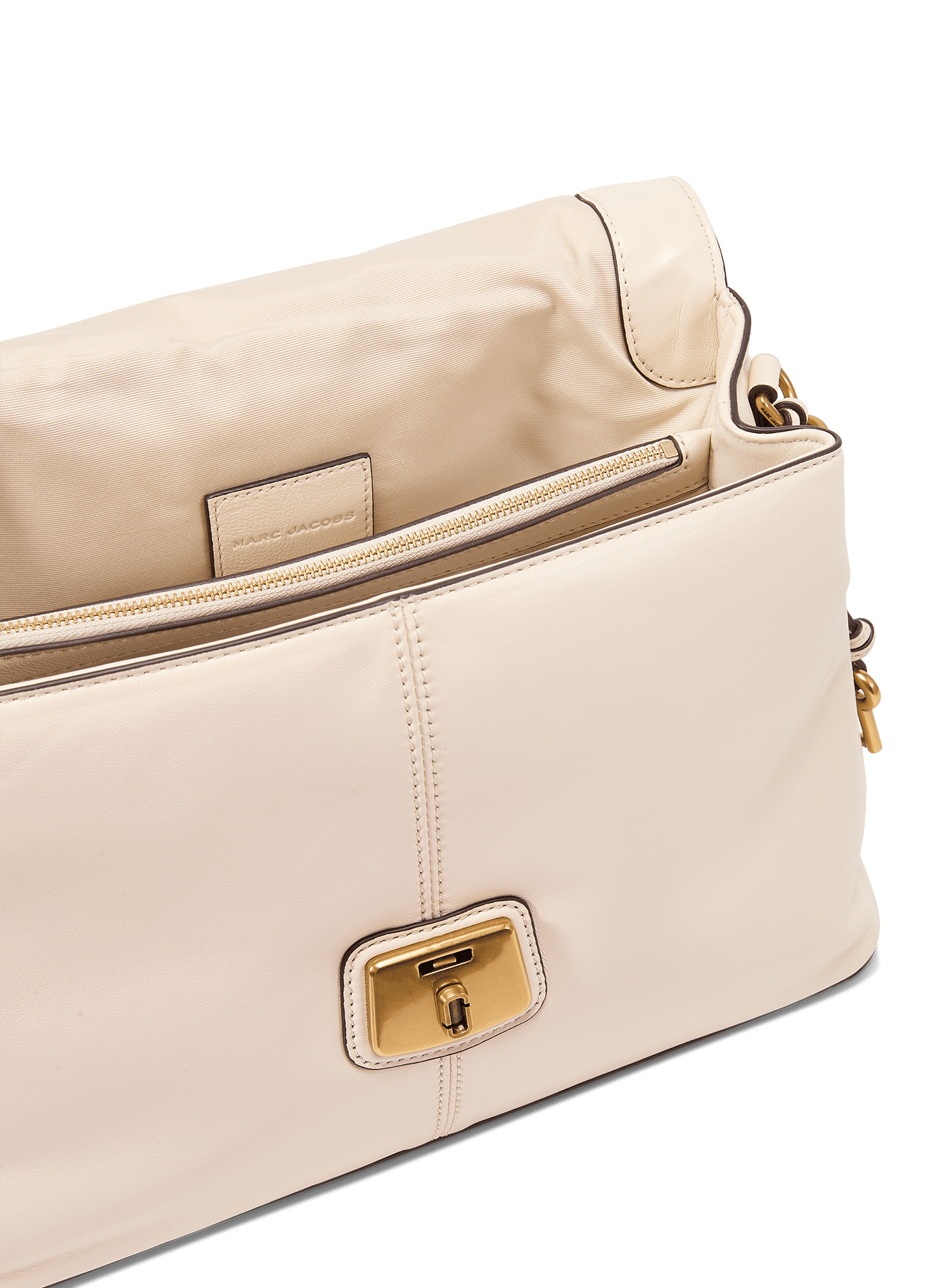 Sac à main The Cristina Messenger en cuir MARC JACOBS Beige