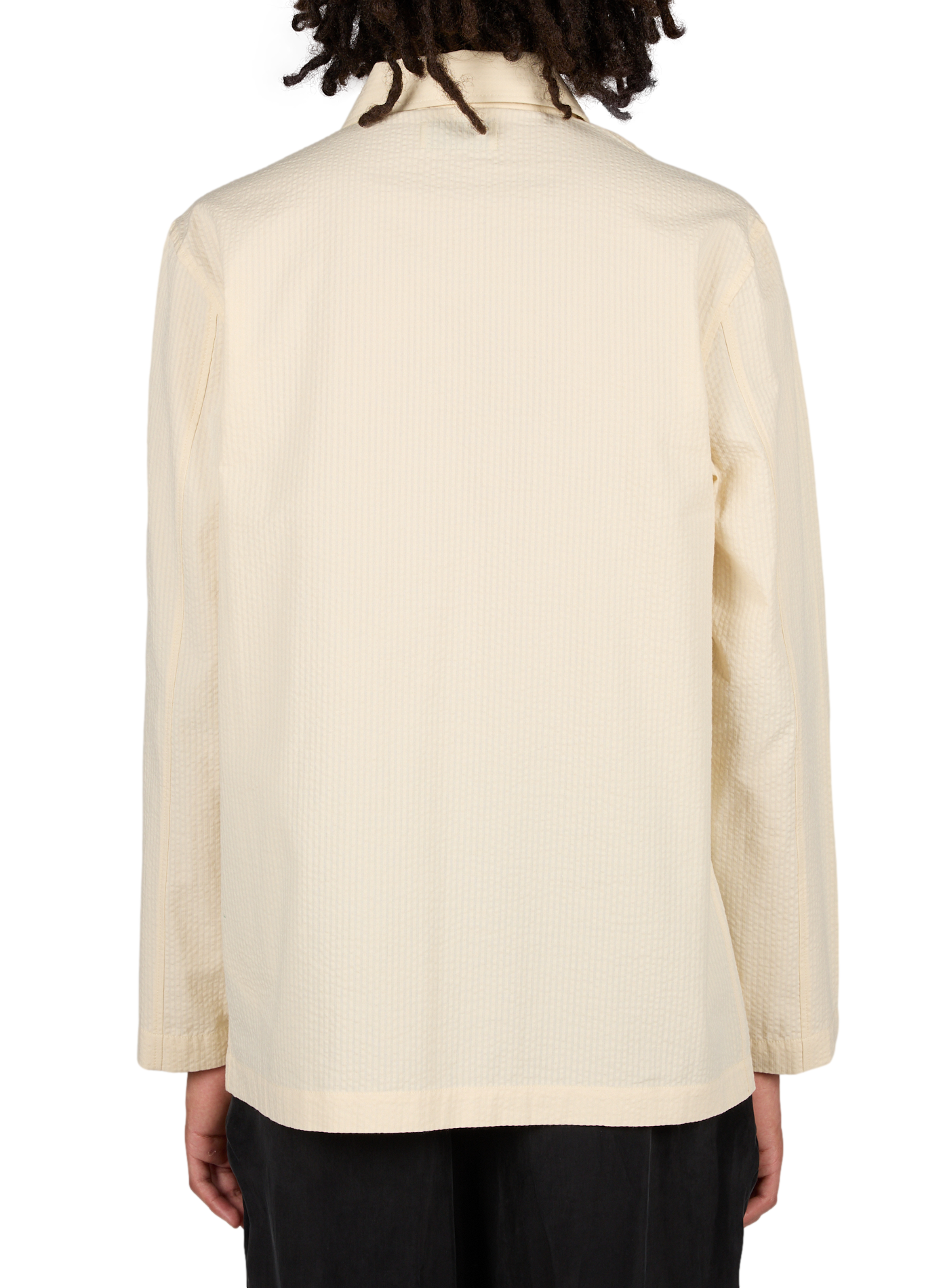 Chemise col classique manches contrastantes en coton OFFICINE GENERALE Beige