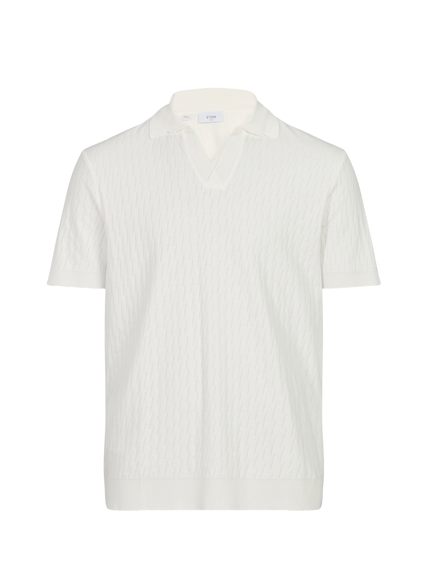 Polo de manga corta de algodón ETON Beige