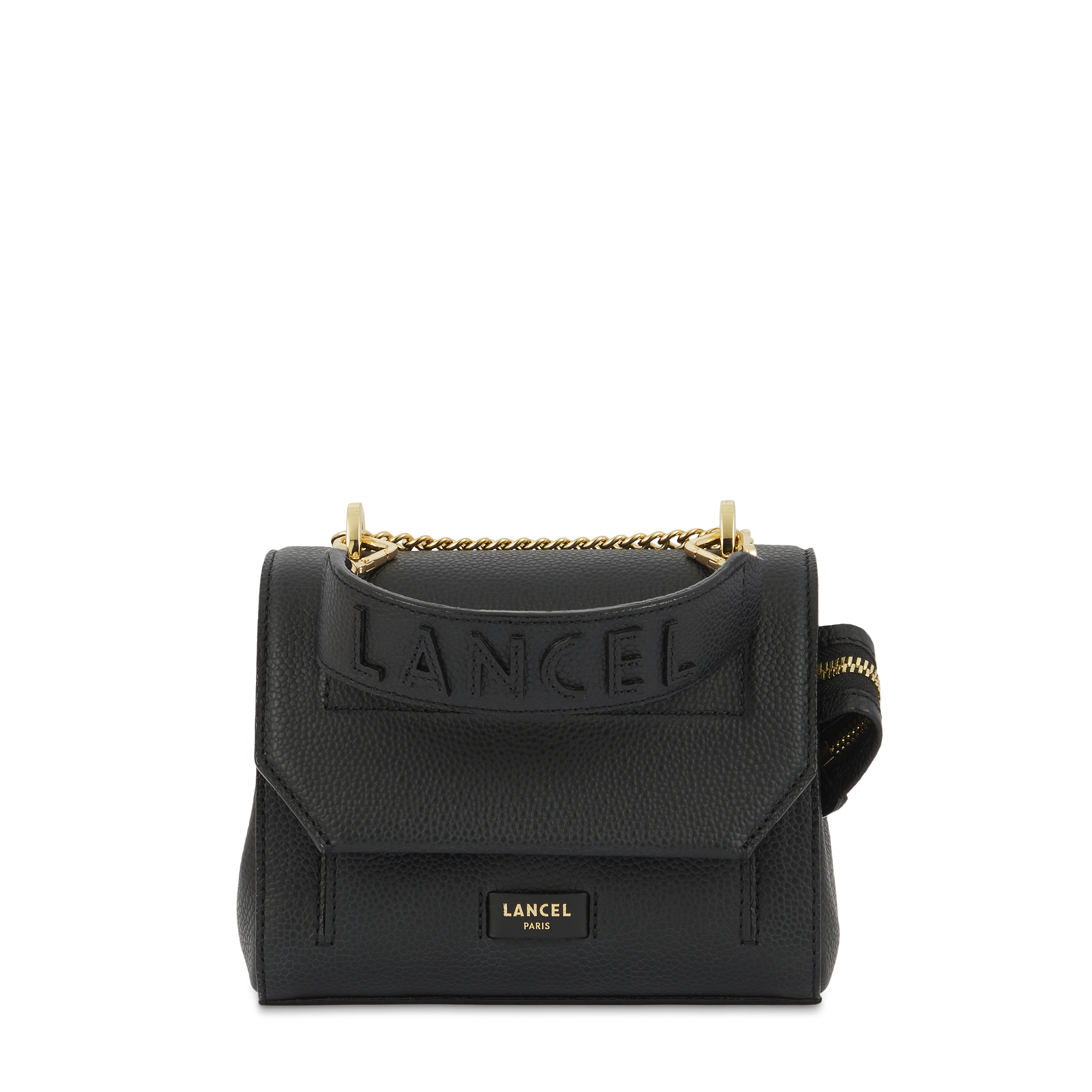 Small ninon flap bag by lancel in leather LANCEL Black