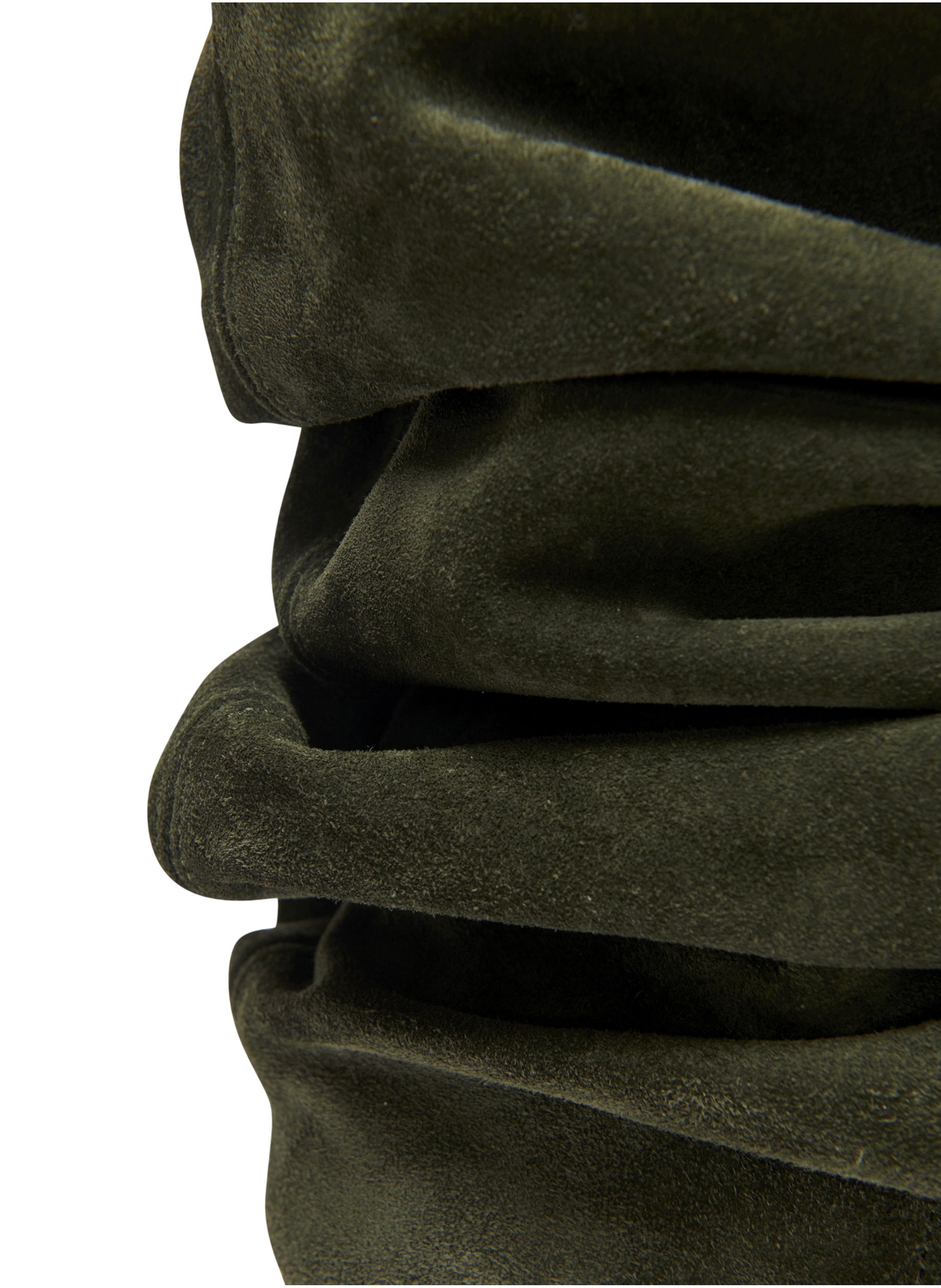 Cuissardes wedge en cuir suédé BALMAIN Vert