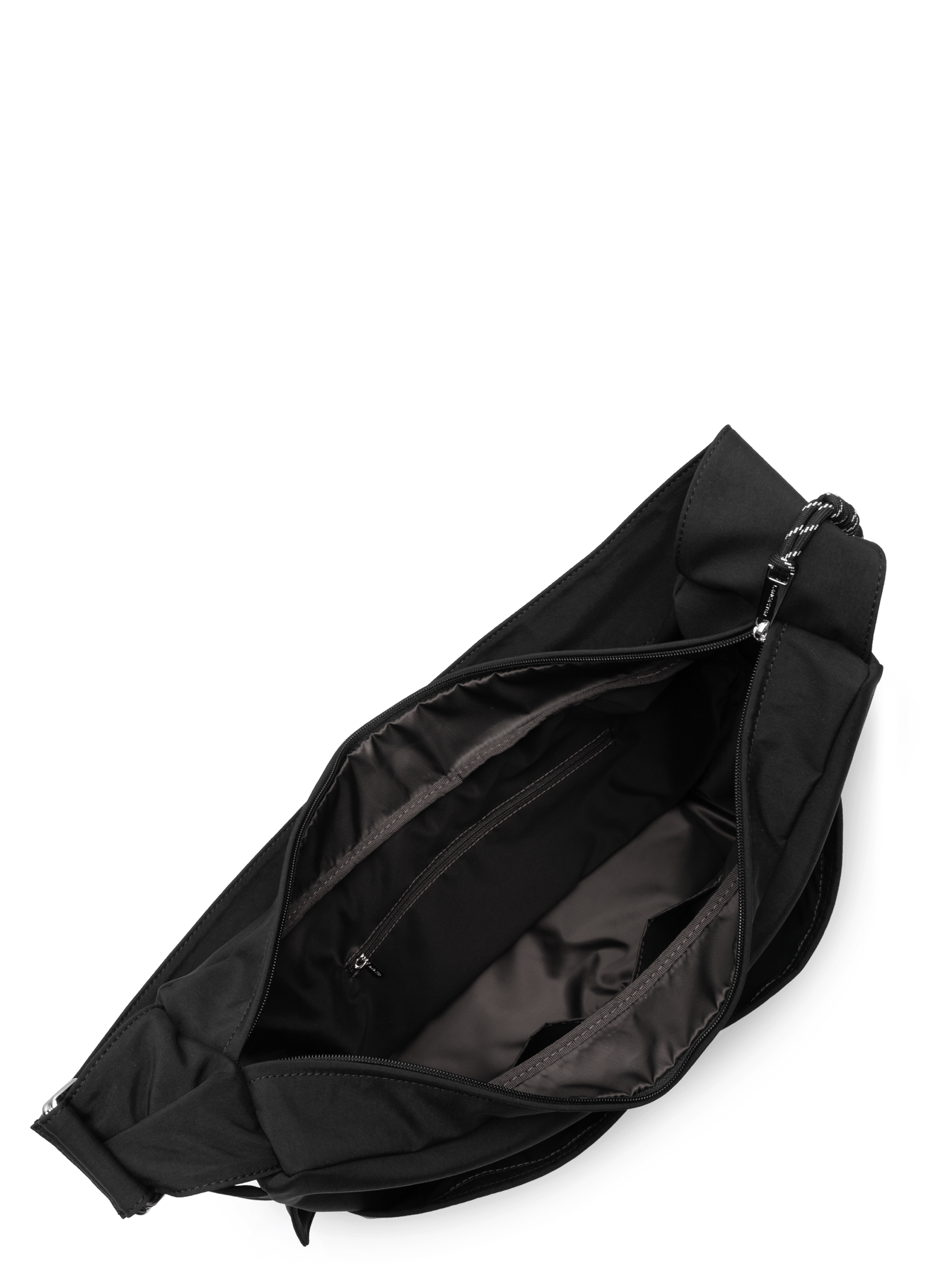 Très grand sac besace - basic love LANCASTER Noir