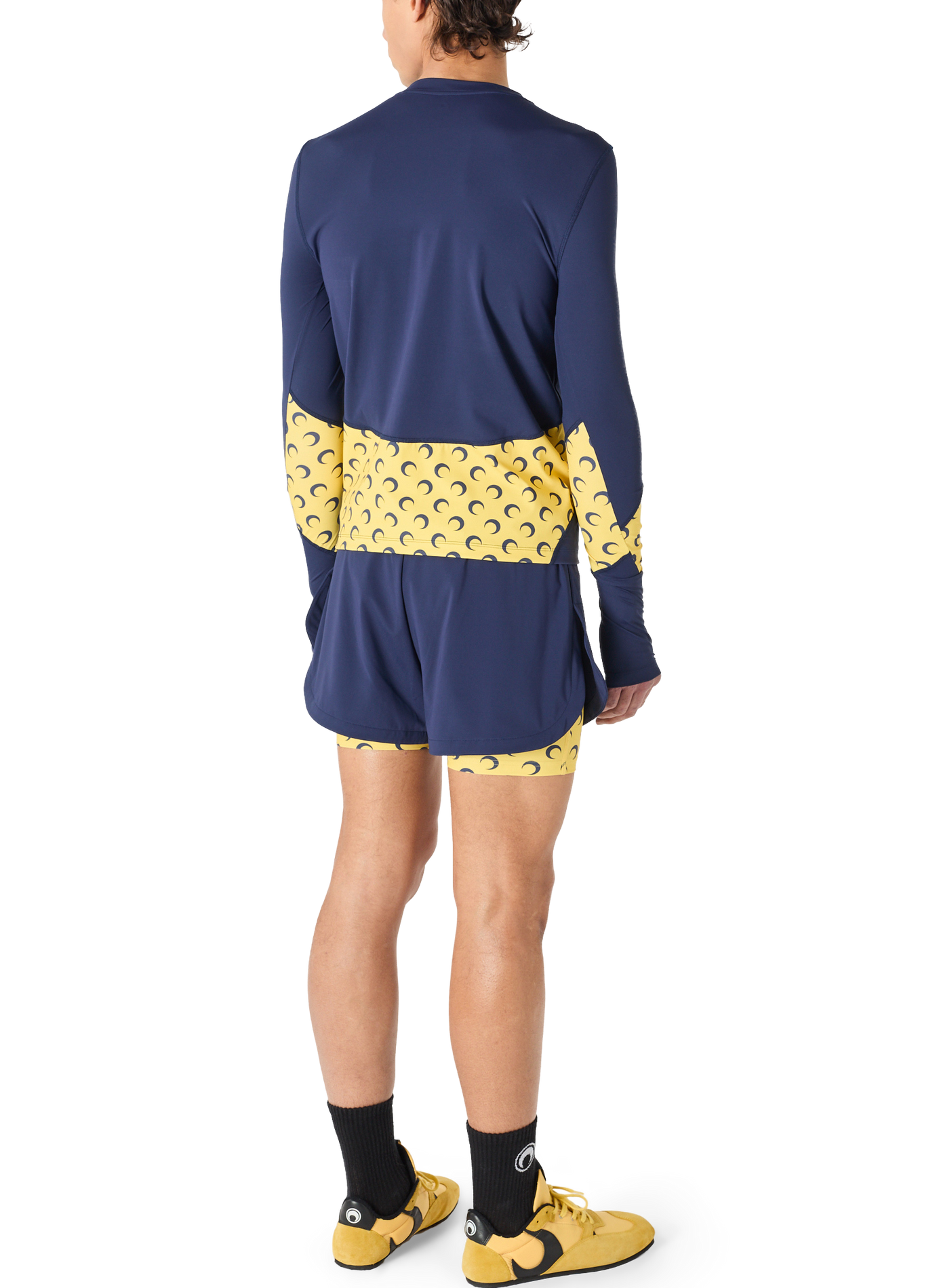 Short athleisure à empiècements moon MARINE SERRE Bleu