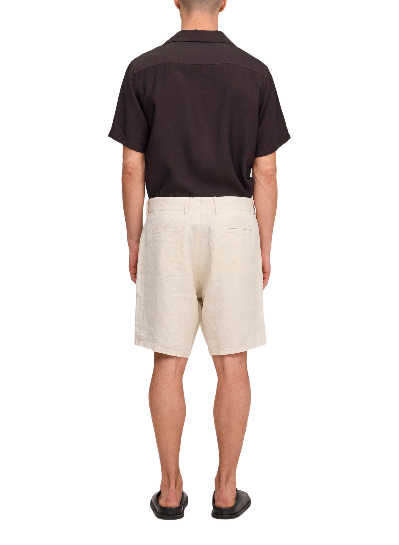 Short droit en lin NN.07 Beige