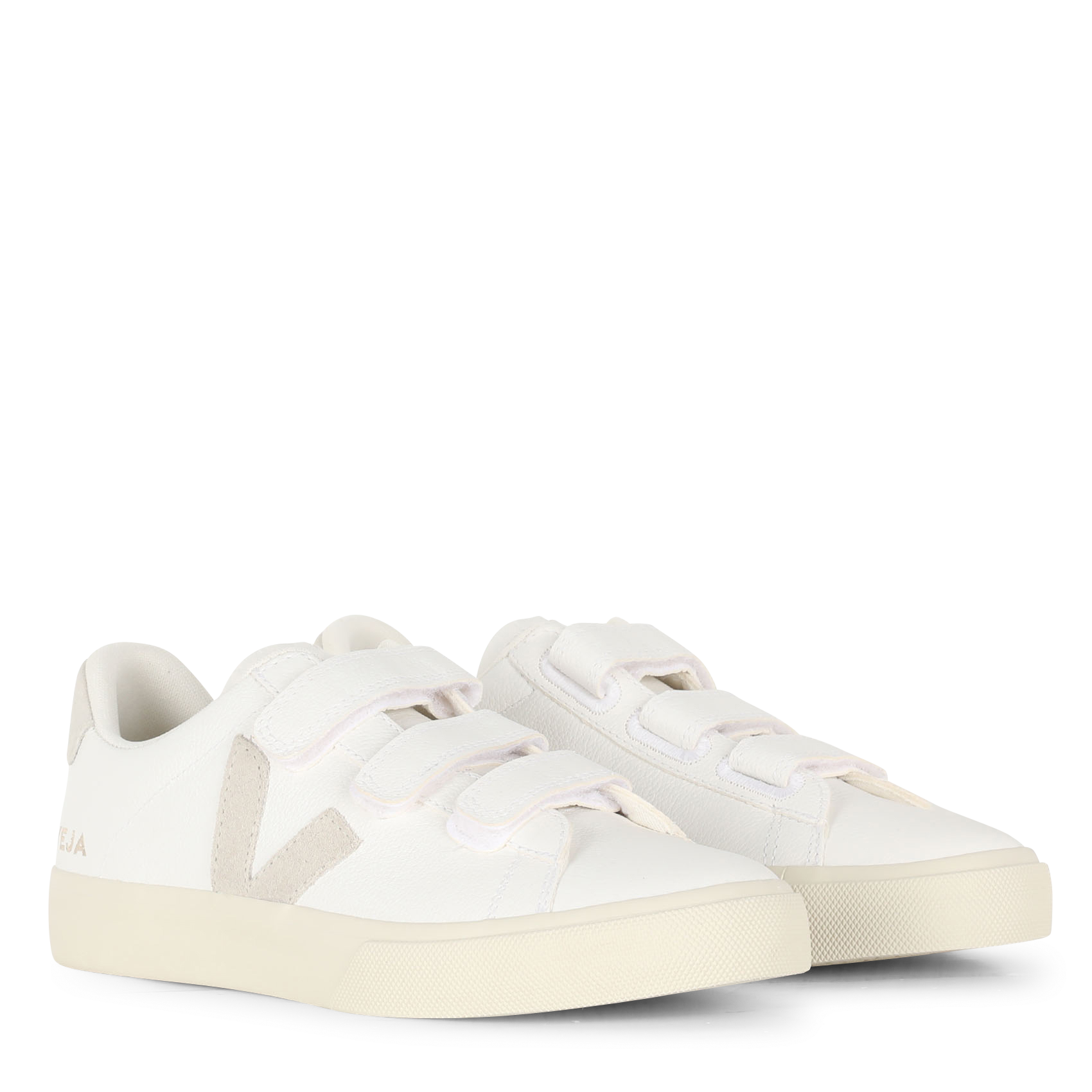 Baskets basses en cuir recife logo VEJA Blanc