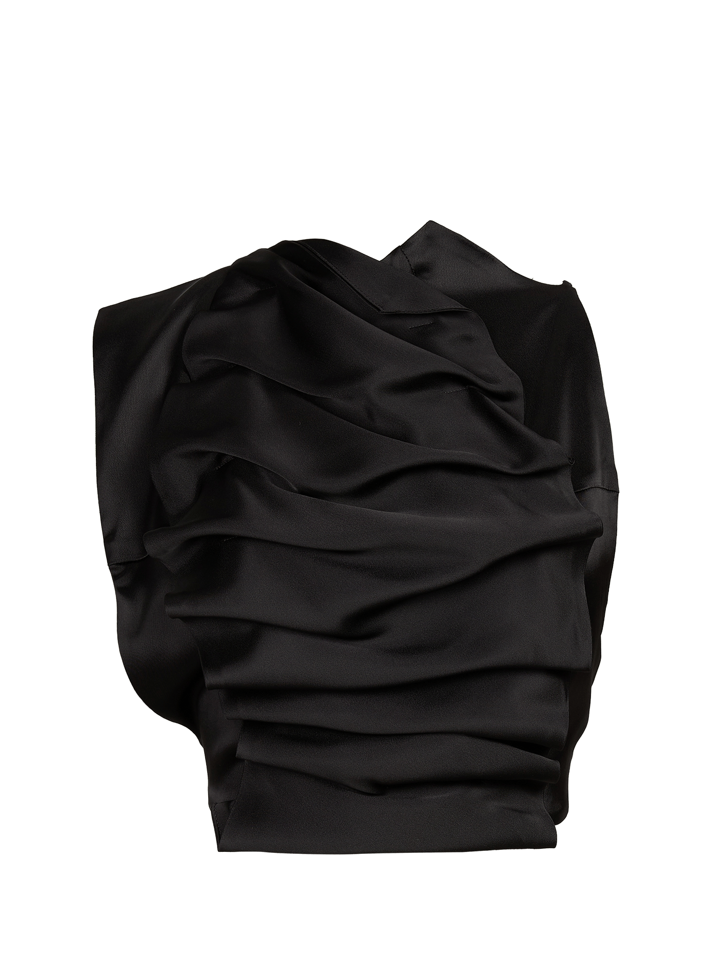 Top satinado A.W.A.K.E. MODE Negro