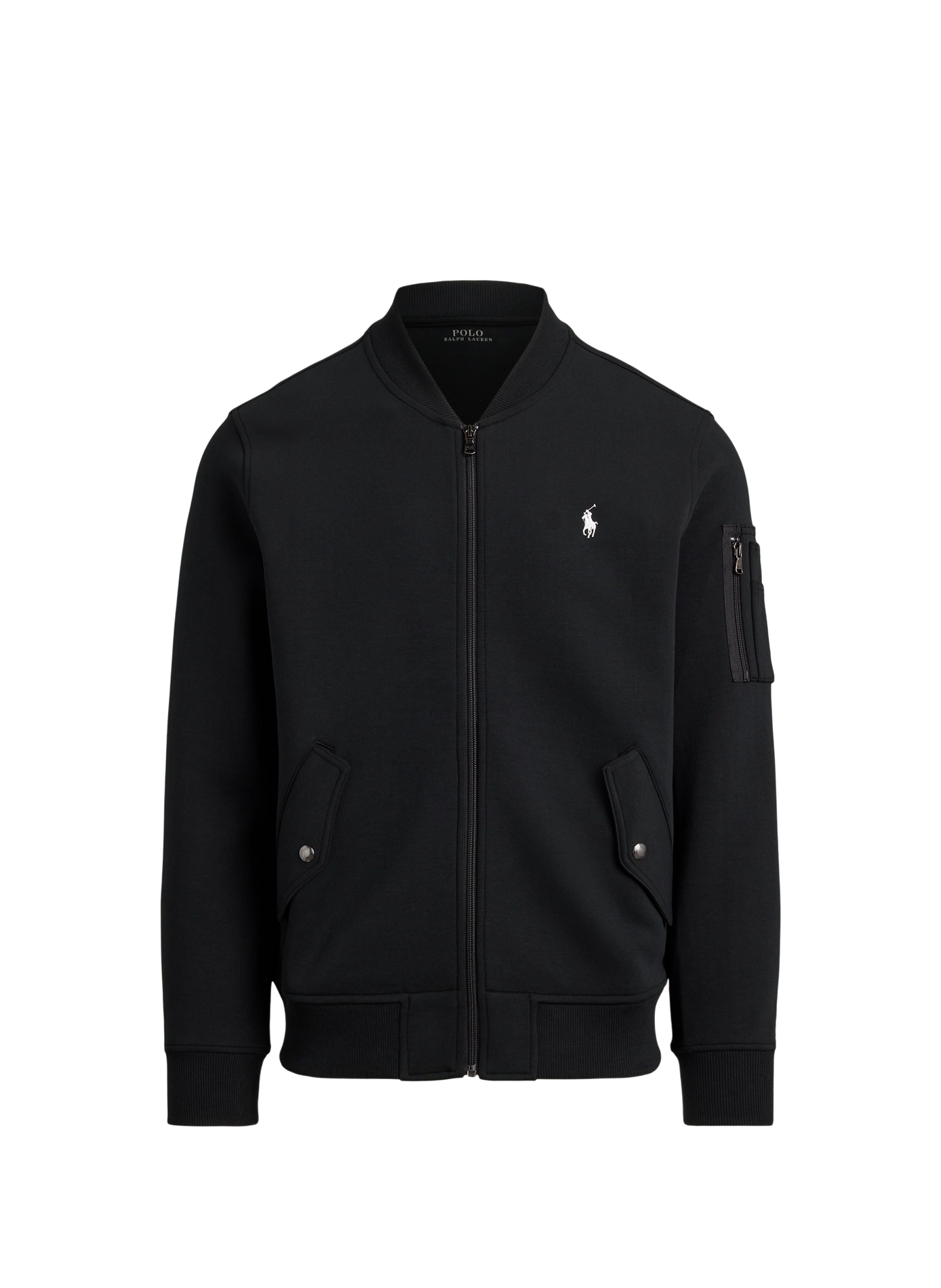 Veste col rond en coton mélangé POLO RALPH LAUREN Noir