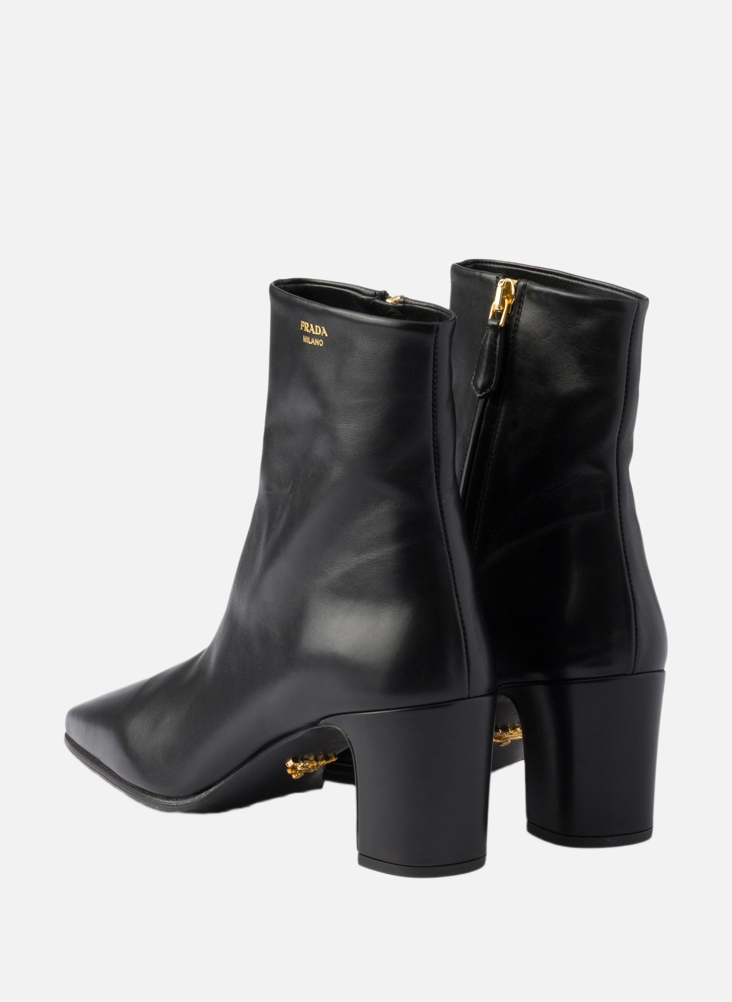 Bottines en cuir PRADA Noir