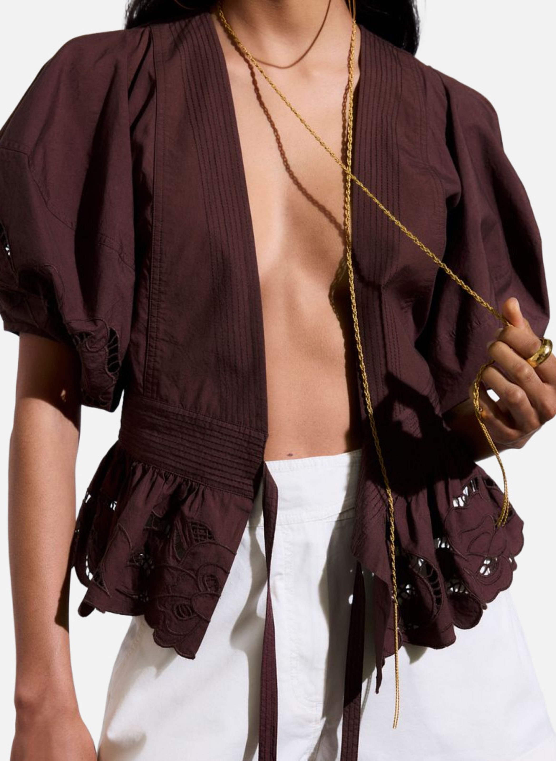 Blouse gunner VANESSA BRUNO Marron