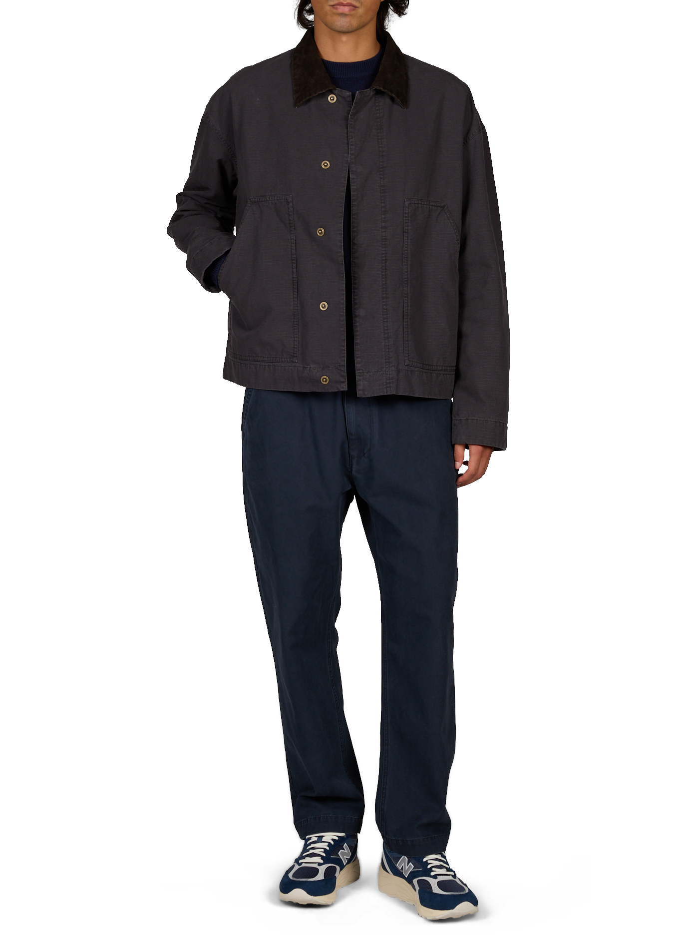 Jacket with classic cotton collar BELLEROSE Black