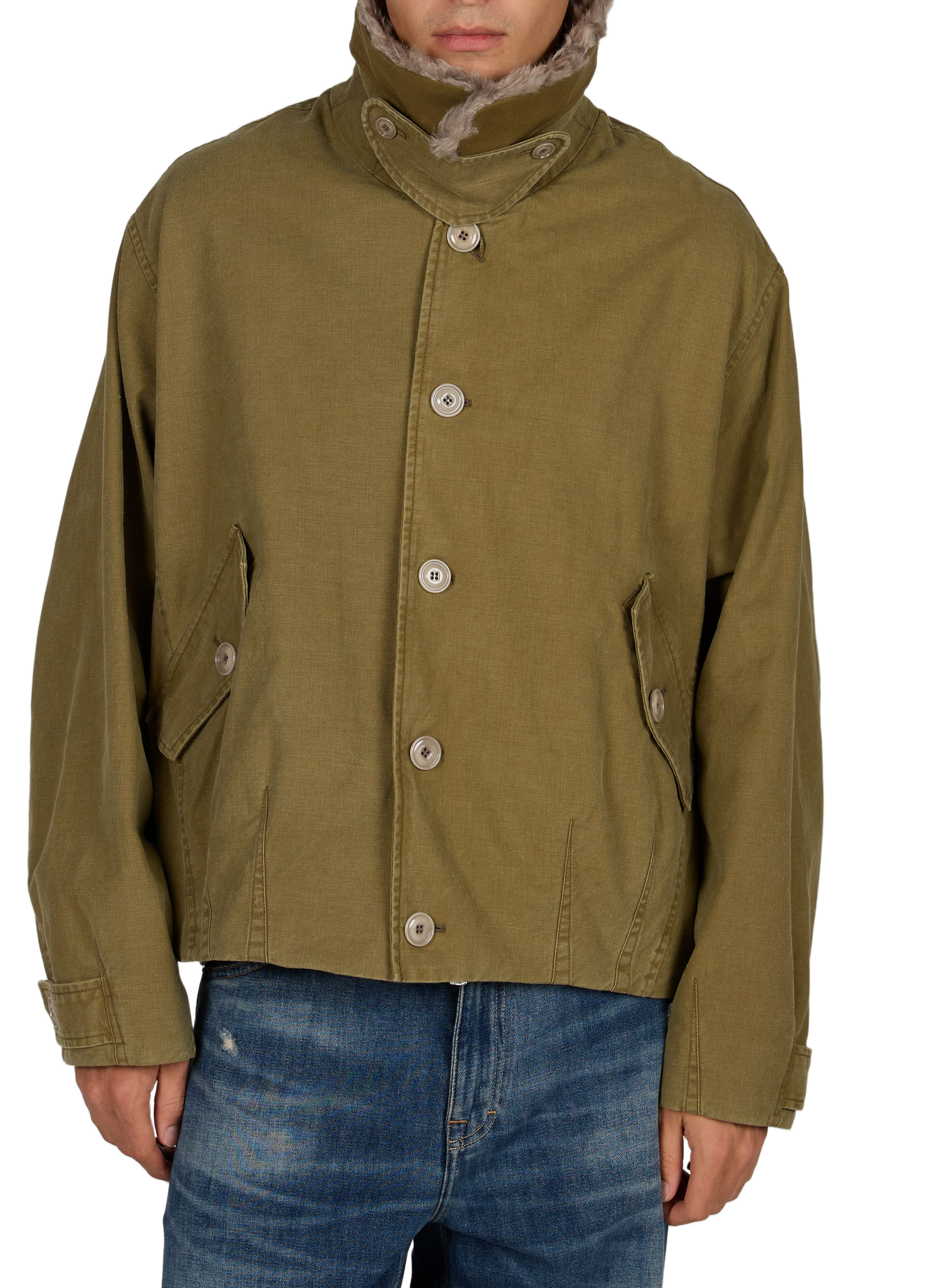Cotton-blend round-neck T-shirt OUR LEGACY Beige