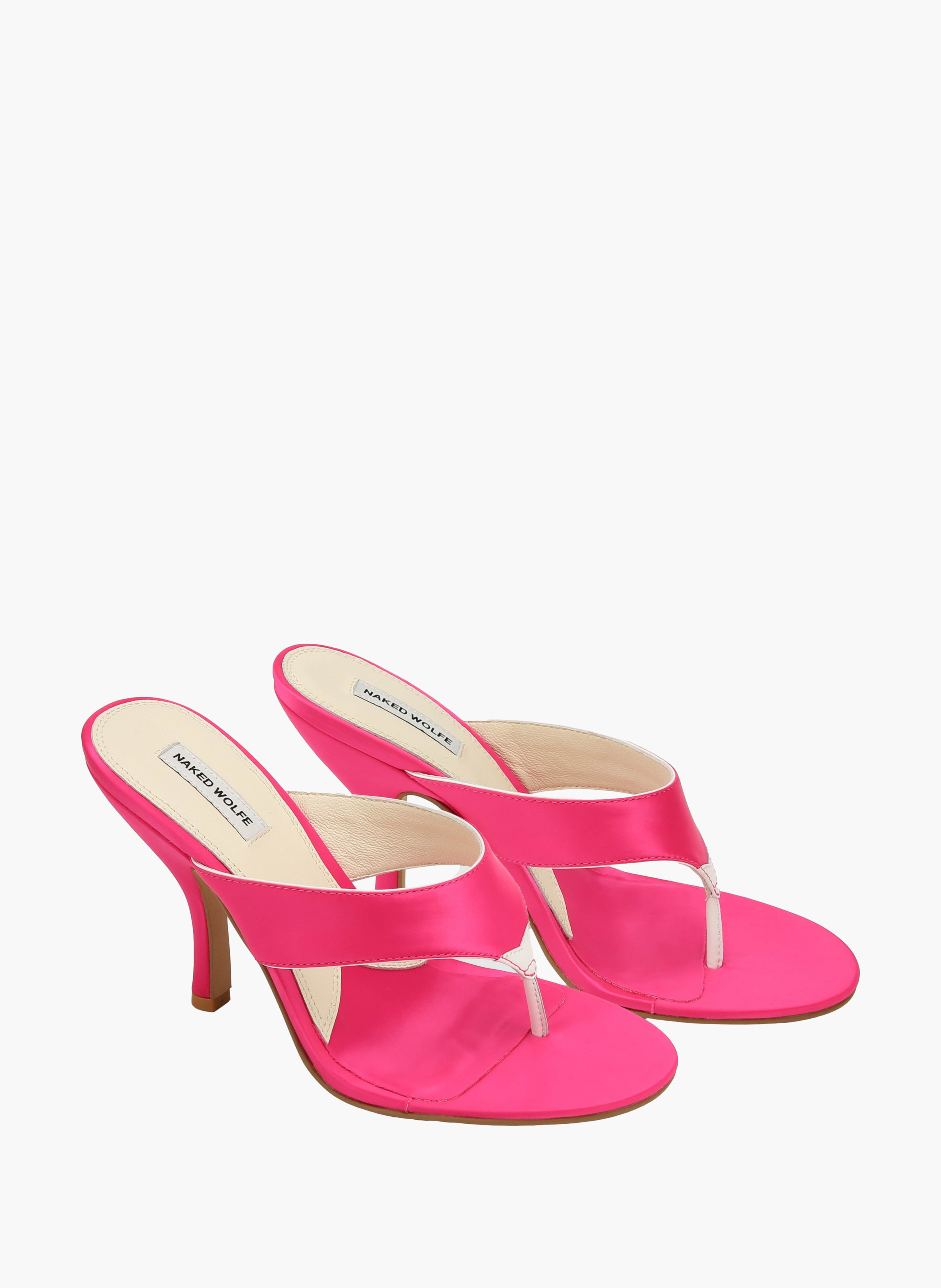 Chaussures à talons martine en satin | Rose NAKED WOLFE Femme