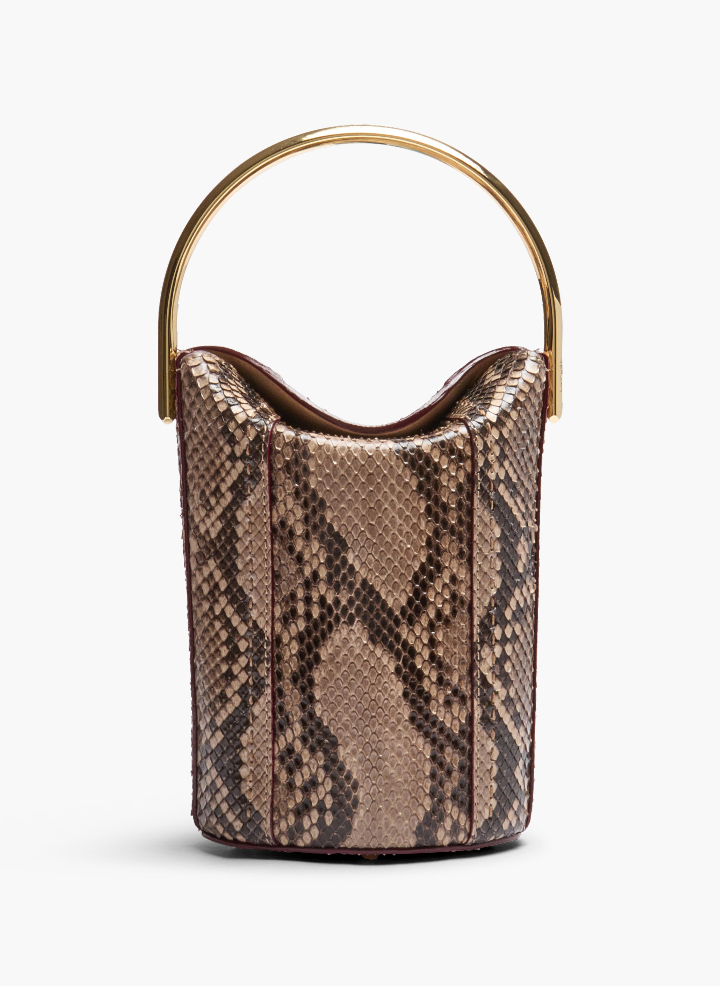 Mini sac seau premier flirt de lancel en python LANCEL Beige