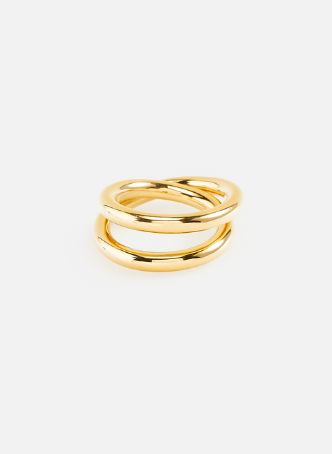 Gold-plated silver ring Golden RAGBAG 