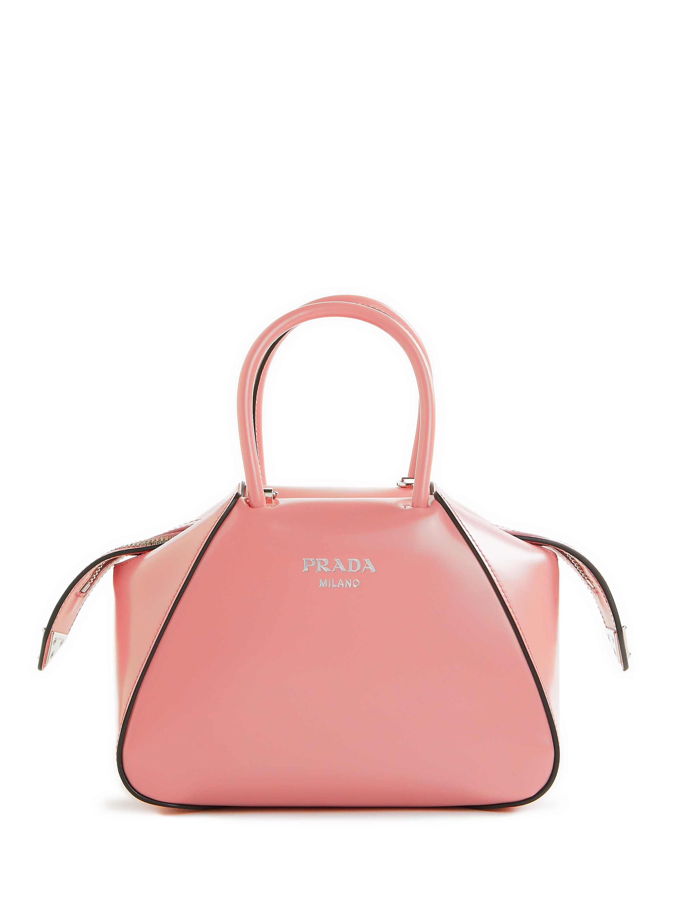 Prada Pink Saffiano Leather Small Embellished Panier Bag Prada | TLC