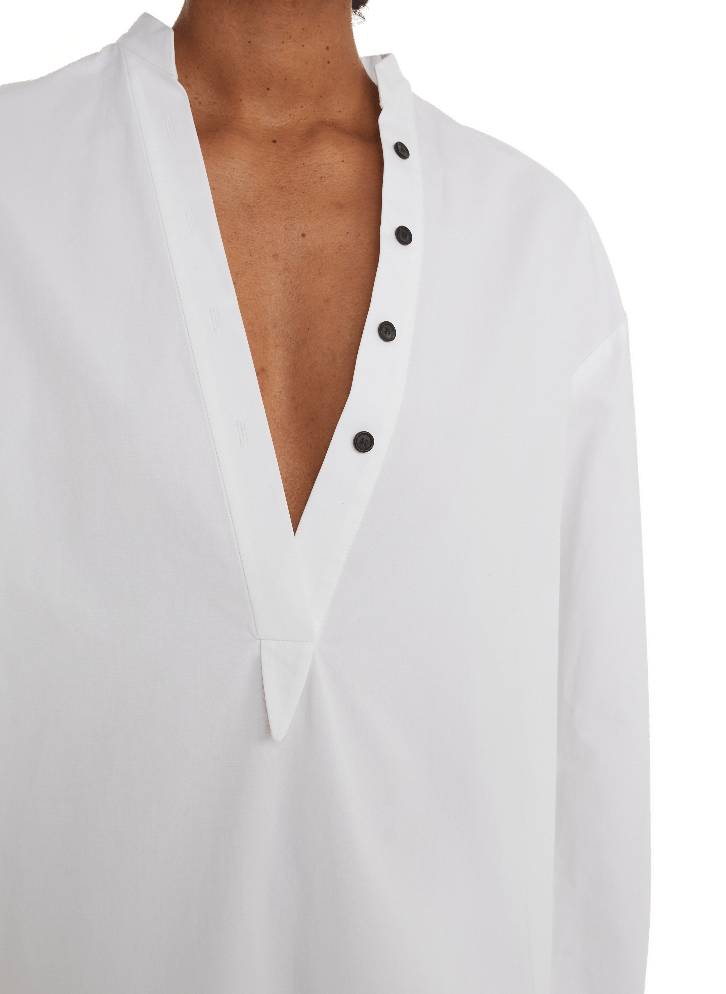 Robe droite en coton  KHAITE Blanc