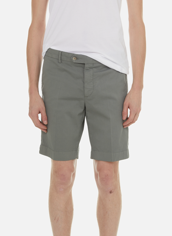 HACKETT Plain cotton shorts Khaki