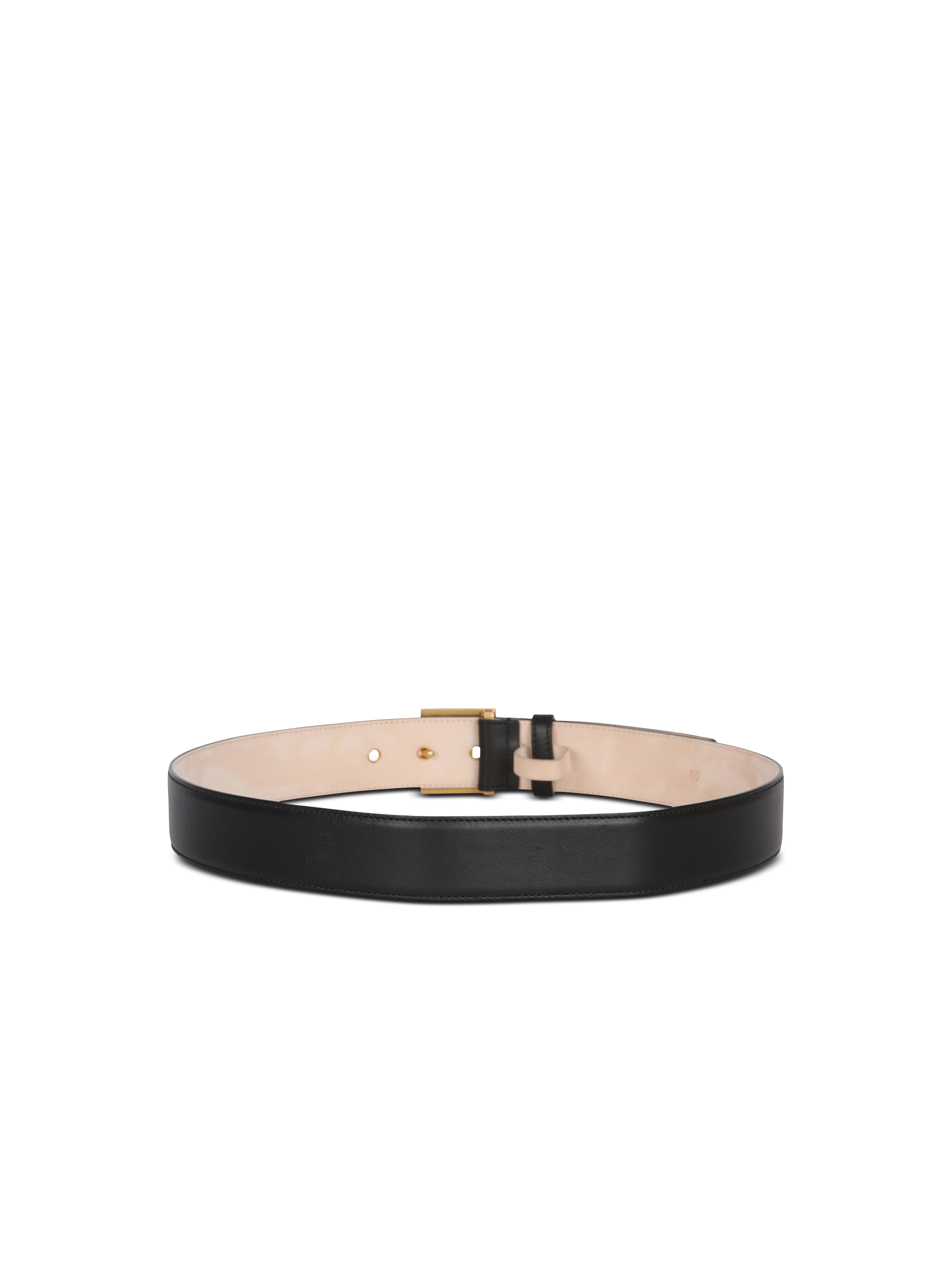 Ceinture p-belt en cuir BALMAIN Noir