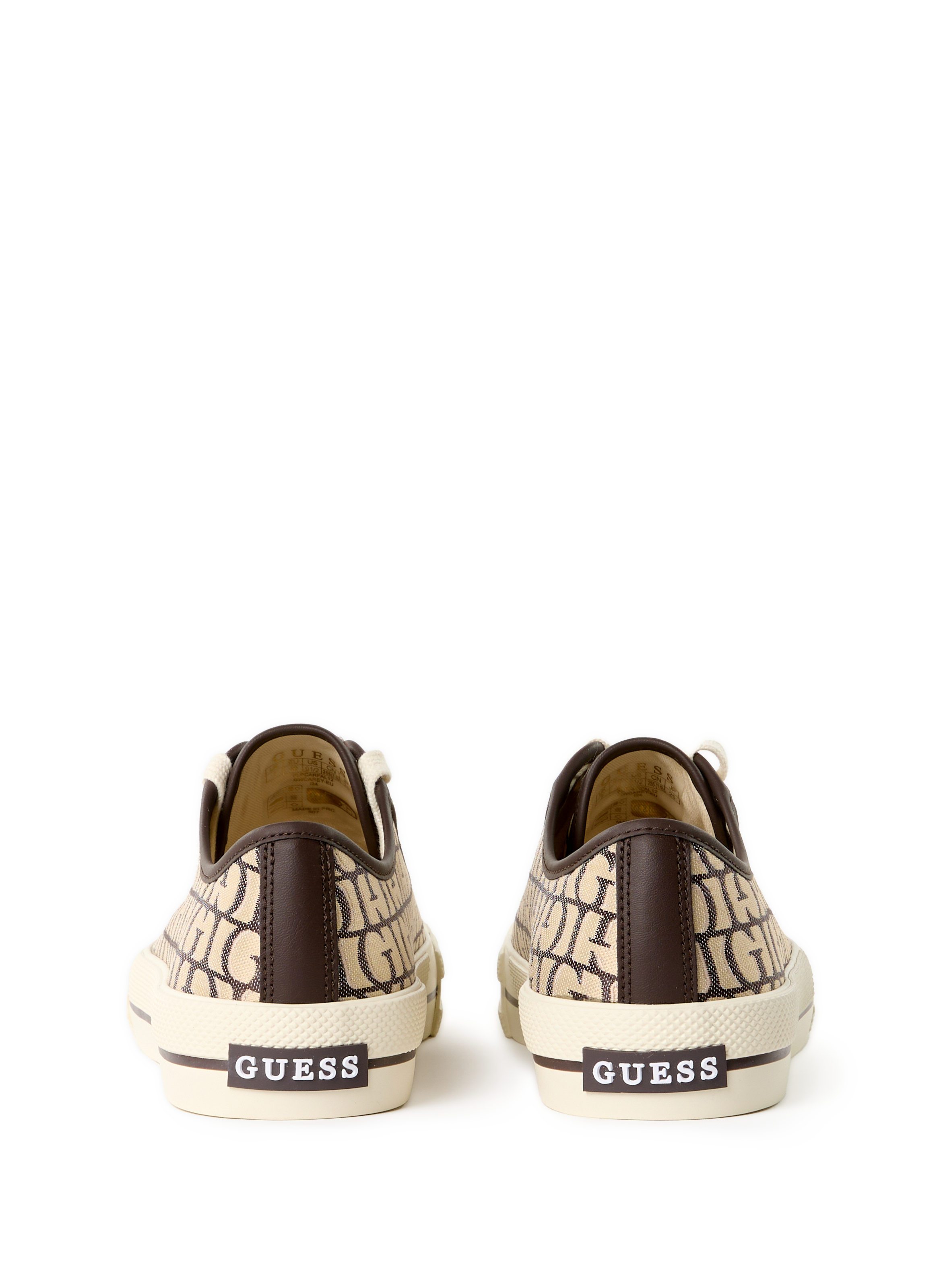 Baskets basses Carey GUESS Marron