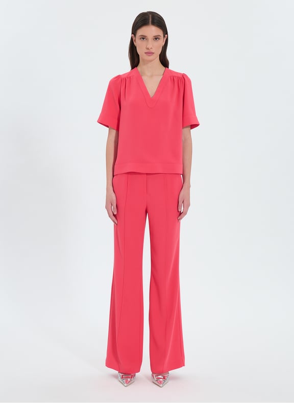 Pantalon corail droit - pervenche Rose by ZAPA ZAPA Pantalon corail droit - pervenche Rose