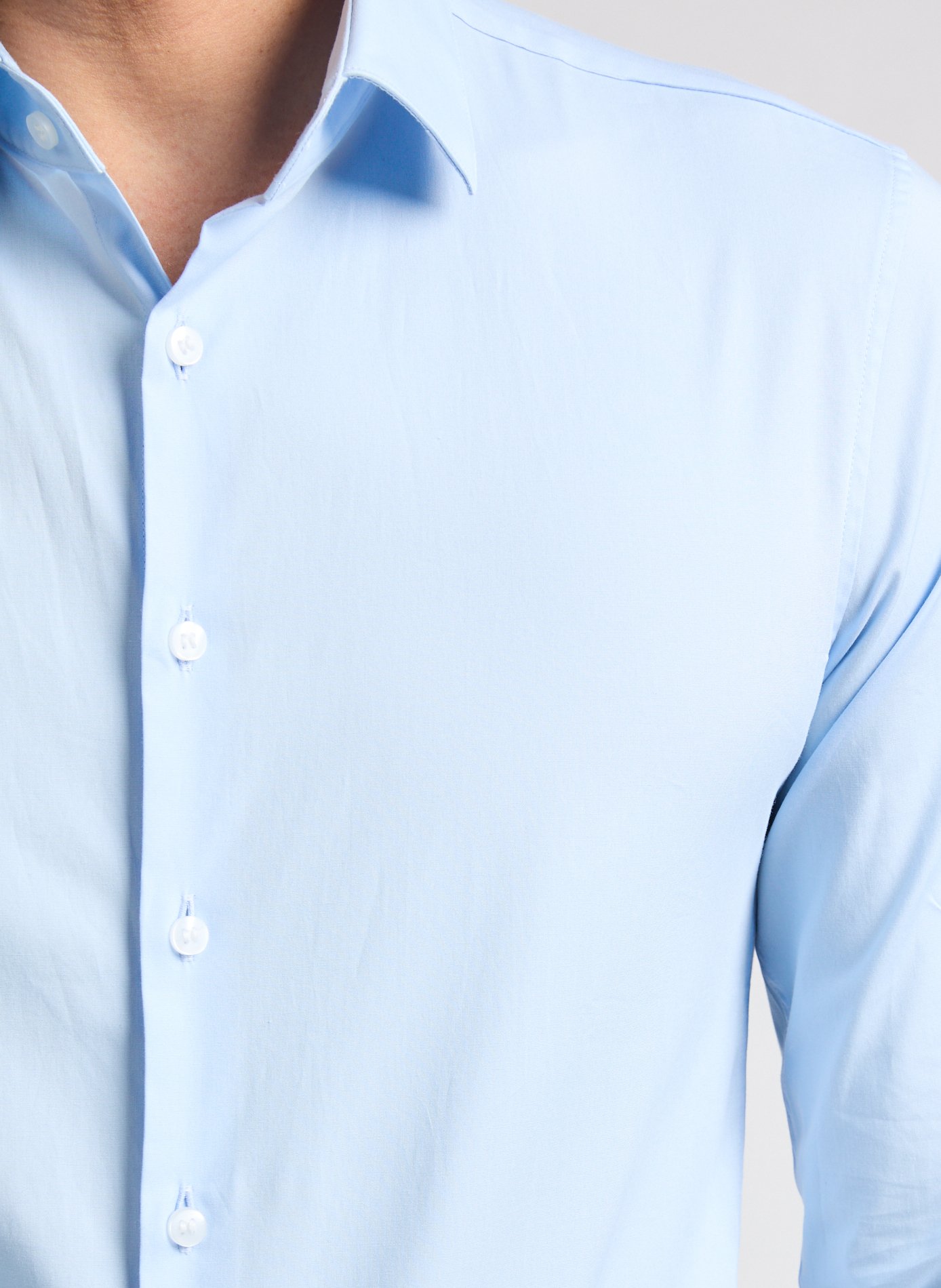 Chemise slim unie  CALVIN KLEIN Bleu