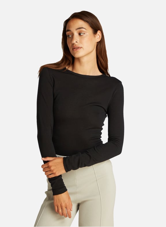 Long sleeve T-shirt Black by CALVIN KLEIN CALVIN KLEIN Long sleeve T-shirt Black