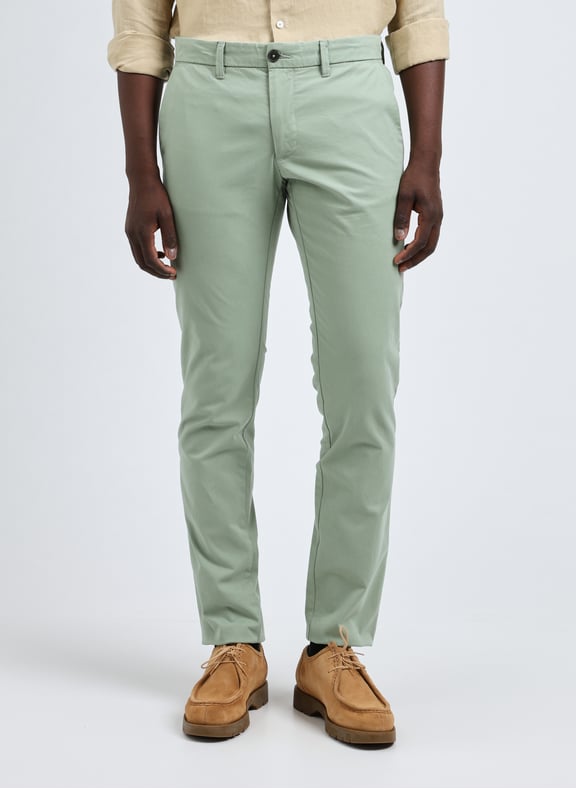Pantalon slim en coton stretch Vert by TIMBERLAND TIMBERLAND Pantalon slim en coton stretch Vert