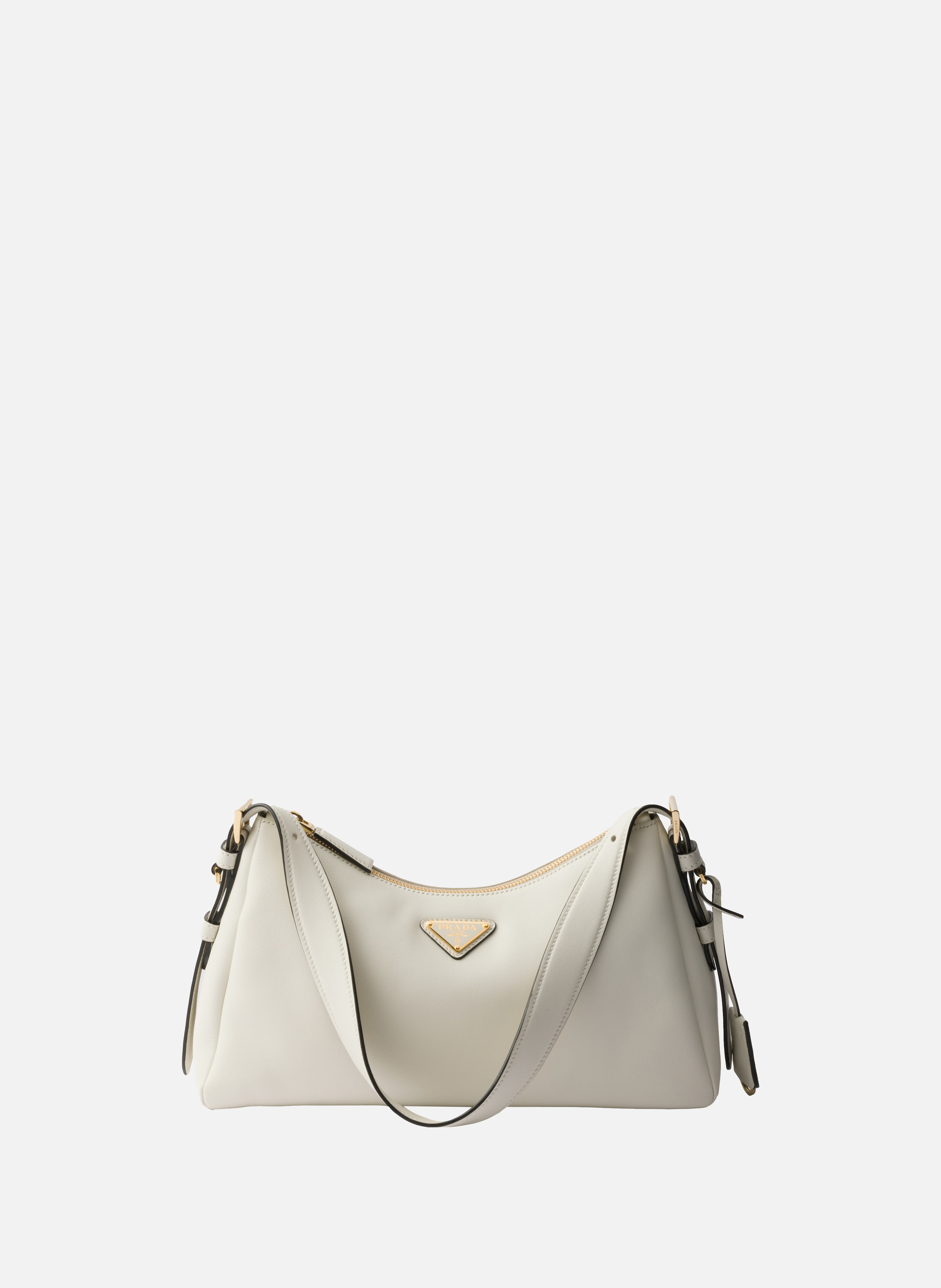 PRADA Sac porté épaule prada aimée en cuir Blanc