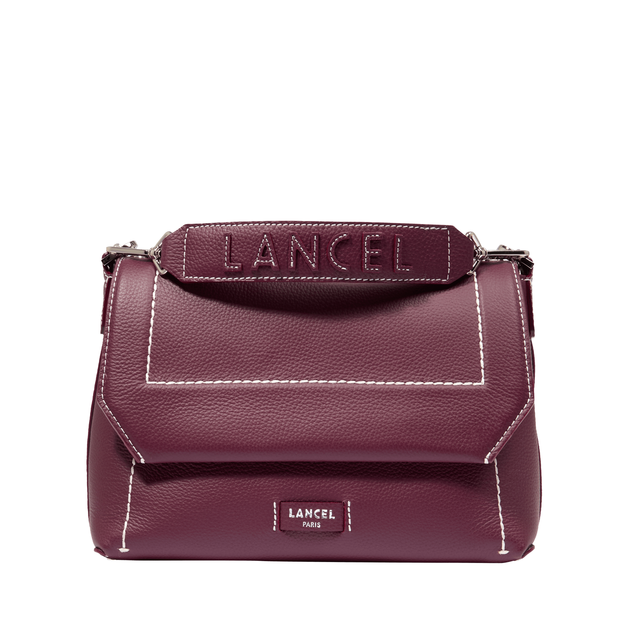 Sac rabat m ninon soft de lancel en cuir  Cassis