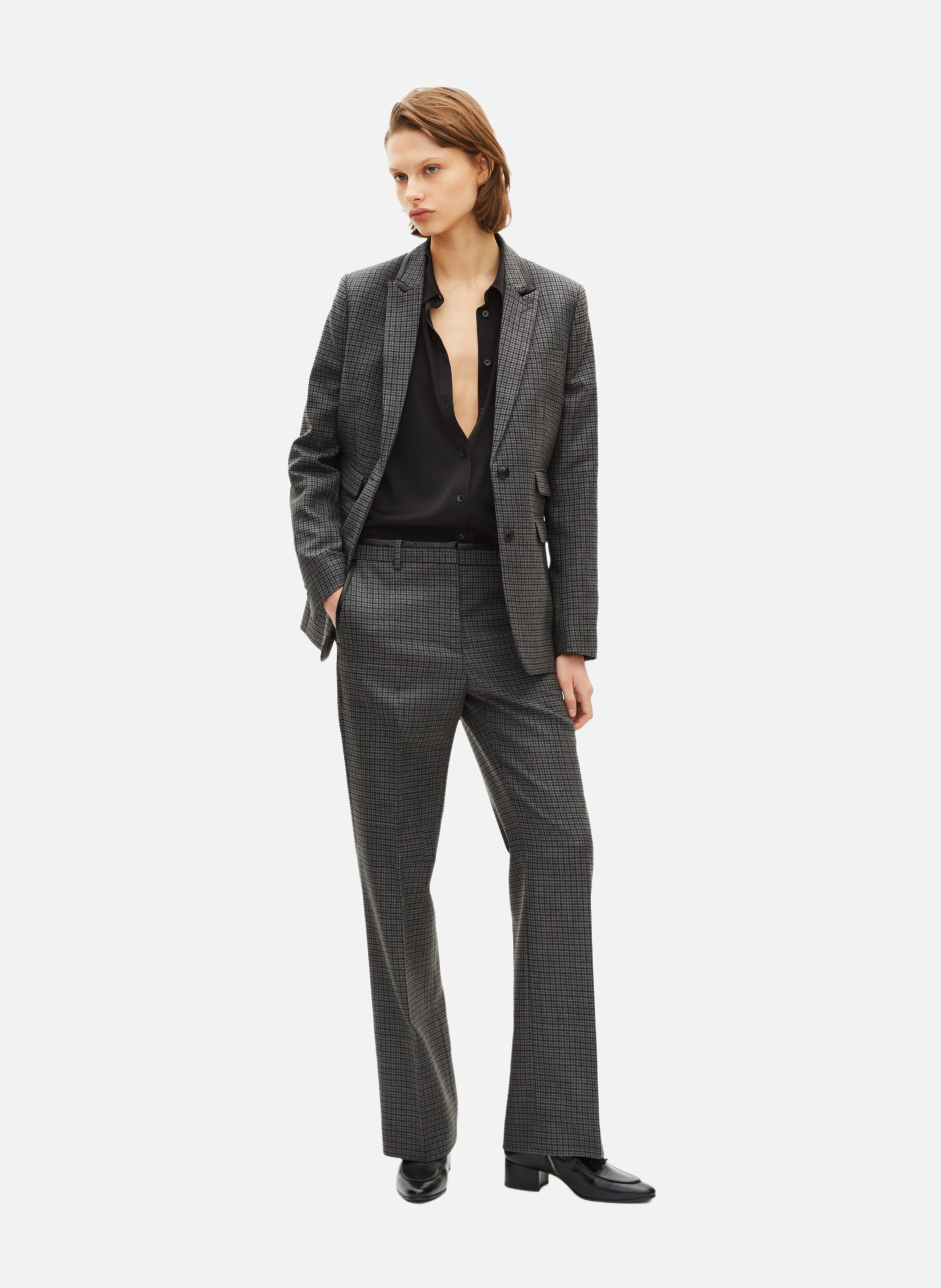 Veste tailleur en pied de puce THE KOOPLES Noir