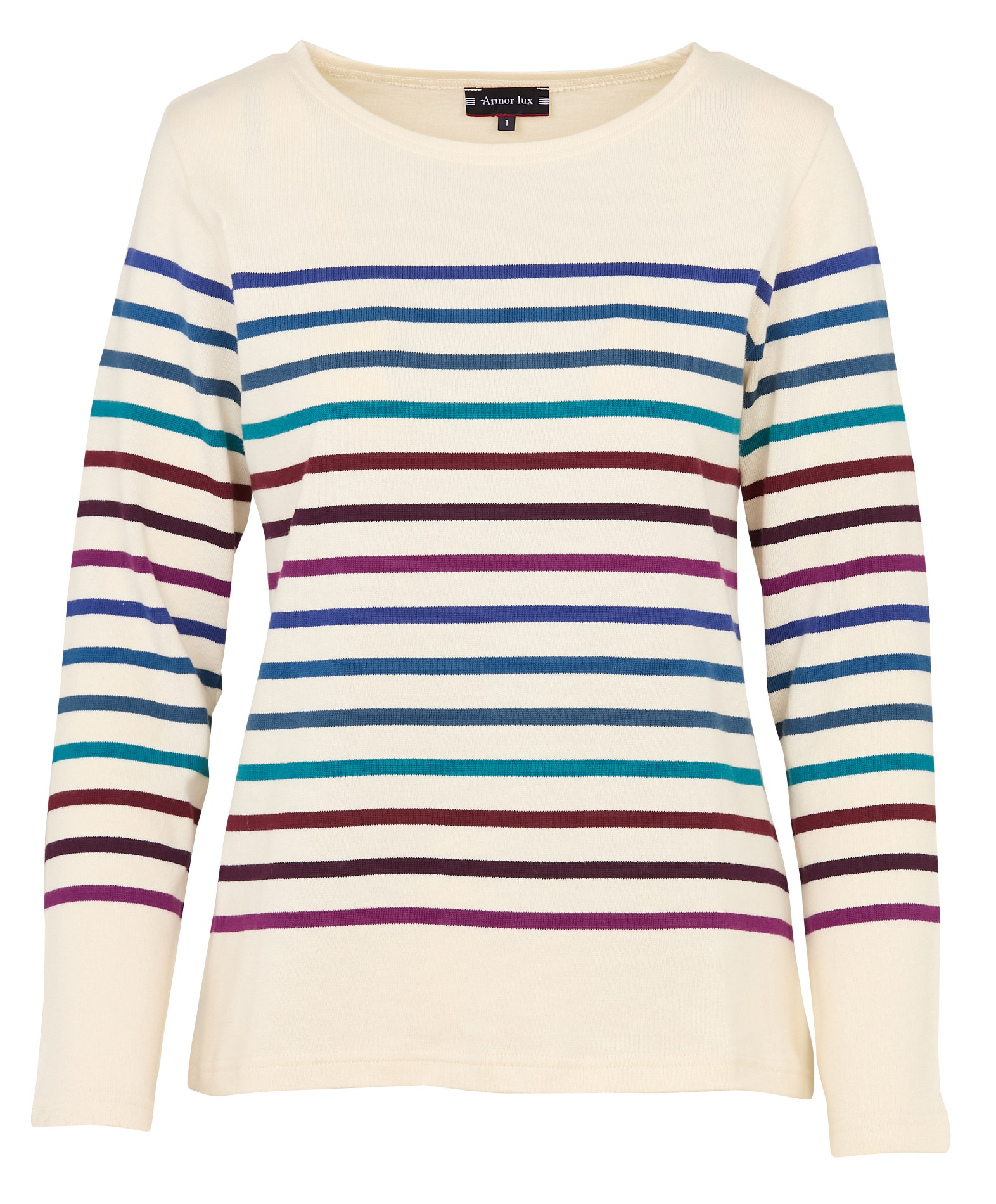 Marinière col rond en coton ARMOR-LUX Bleu