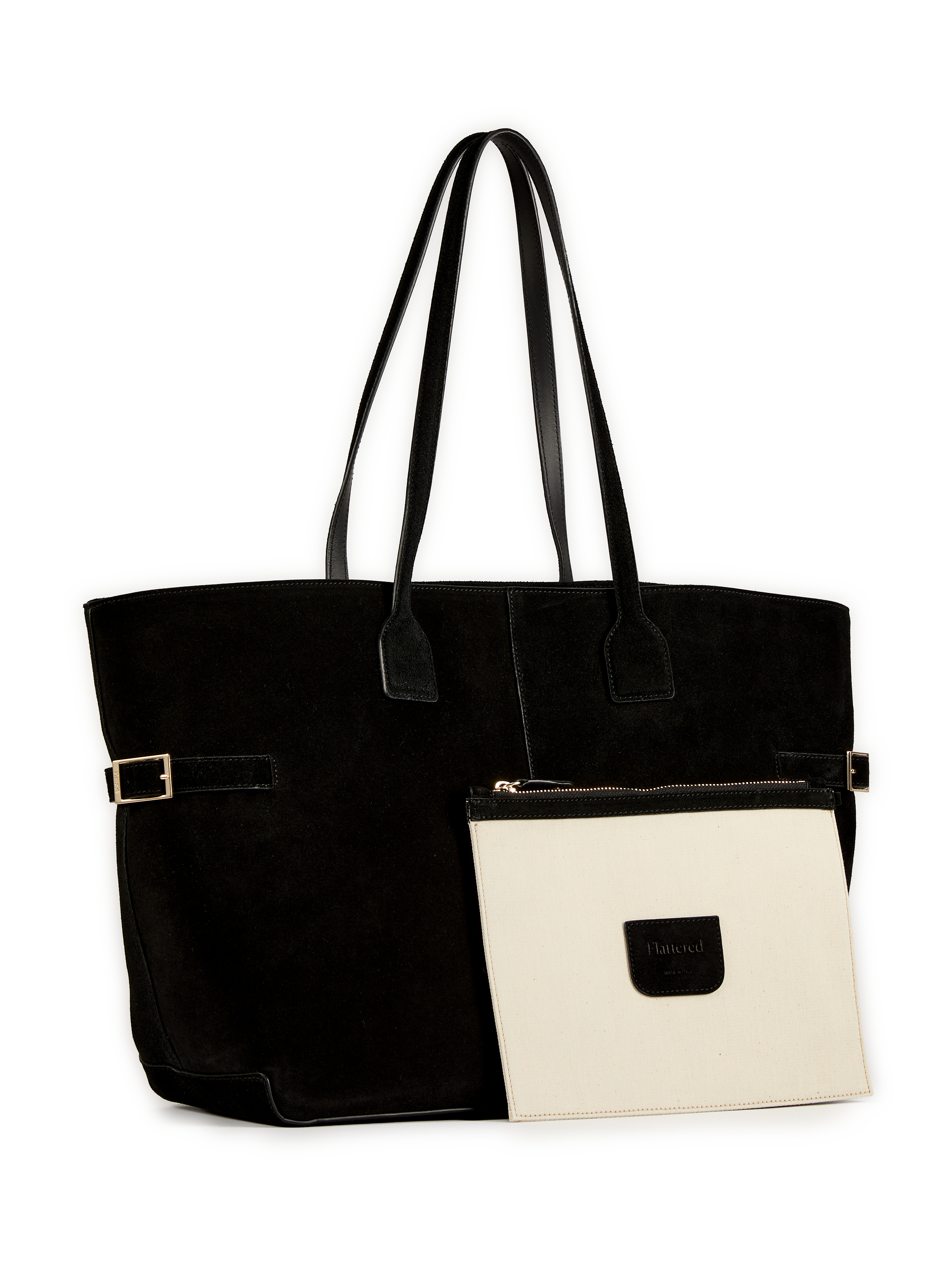 Sac fourre-tout Lesley en cuir FLATTERED Noir