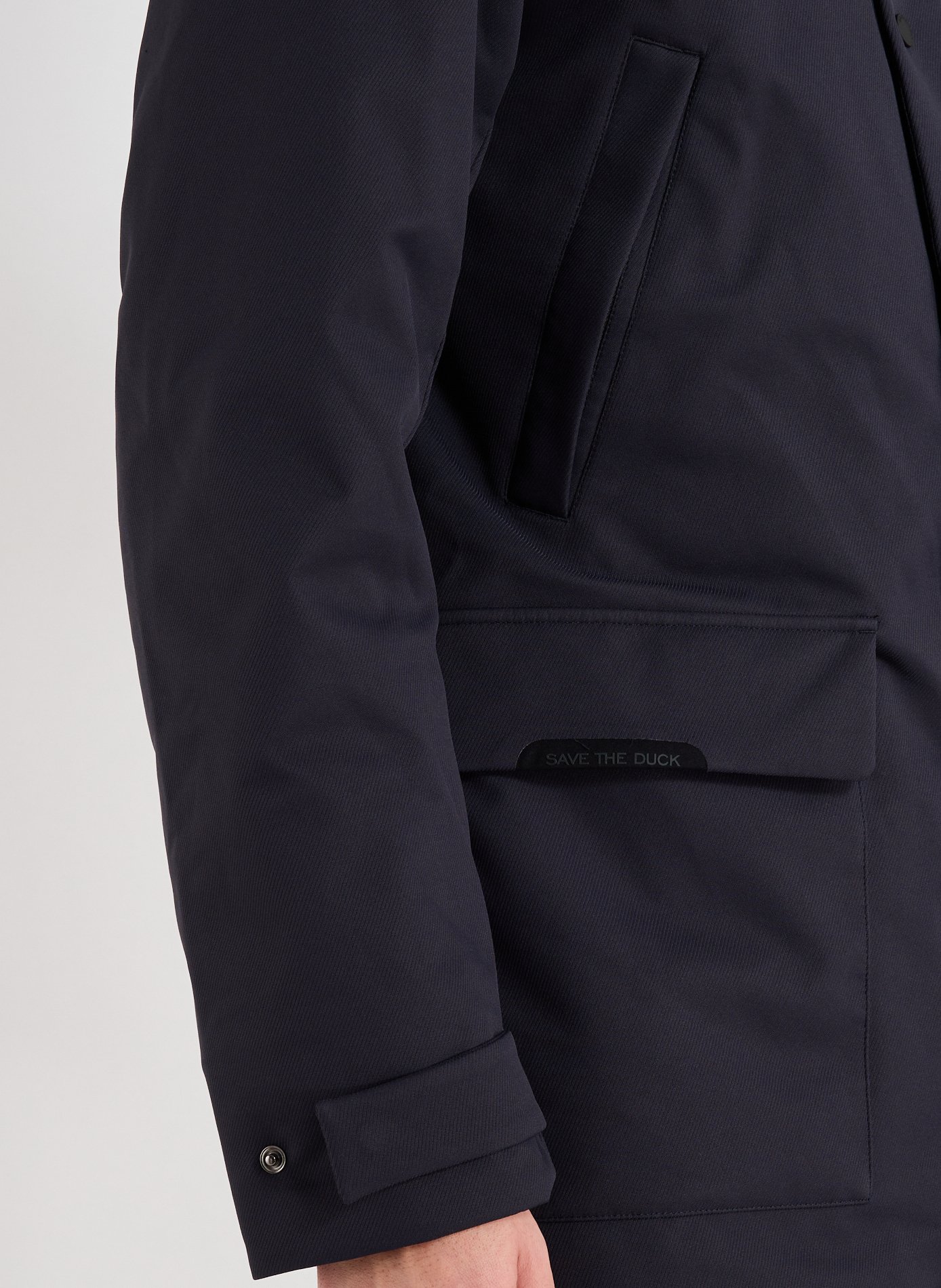 Parka droite Edwin à capuche SAVE THE DUCK Bleu