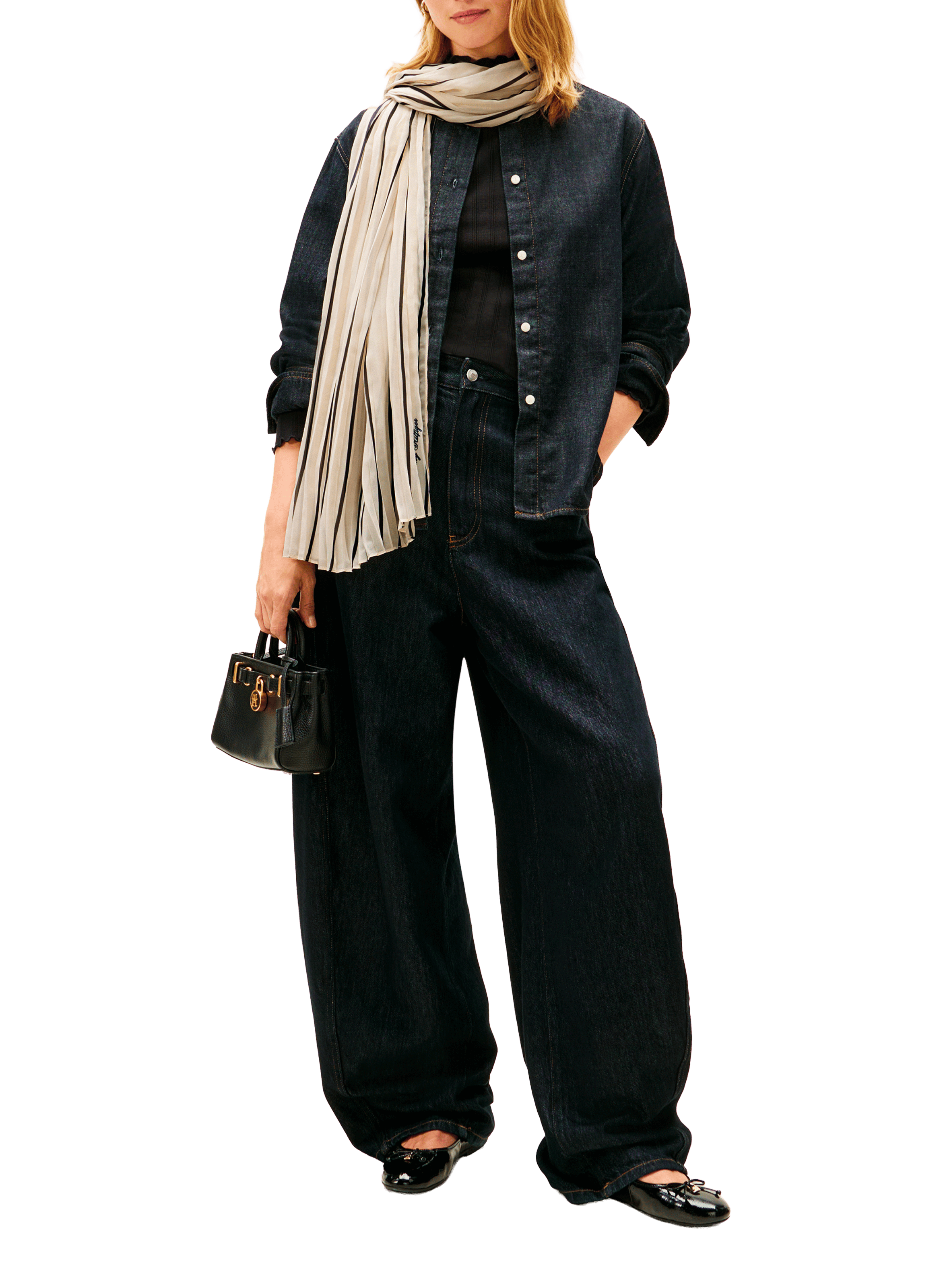 Echarpe à rayures  TOMMY HILFIGER Beige