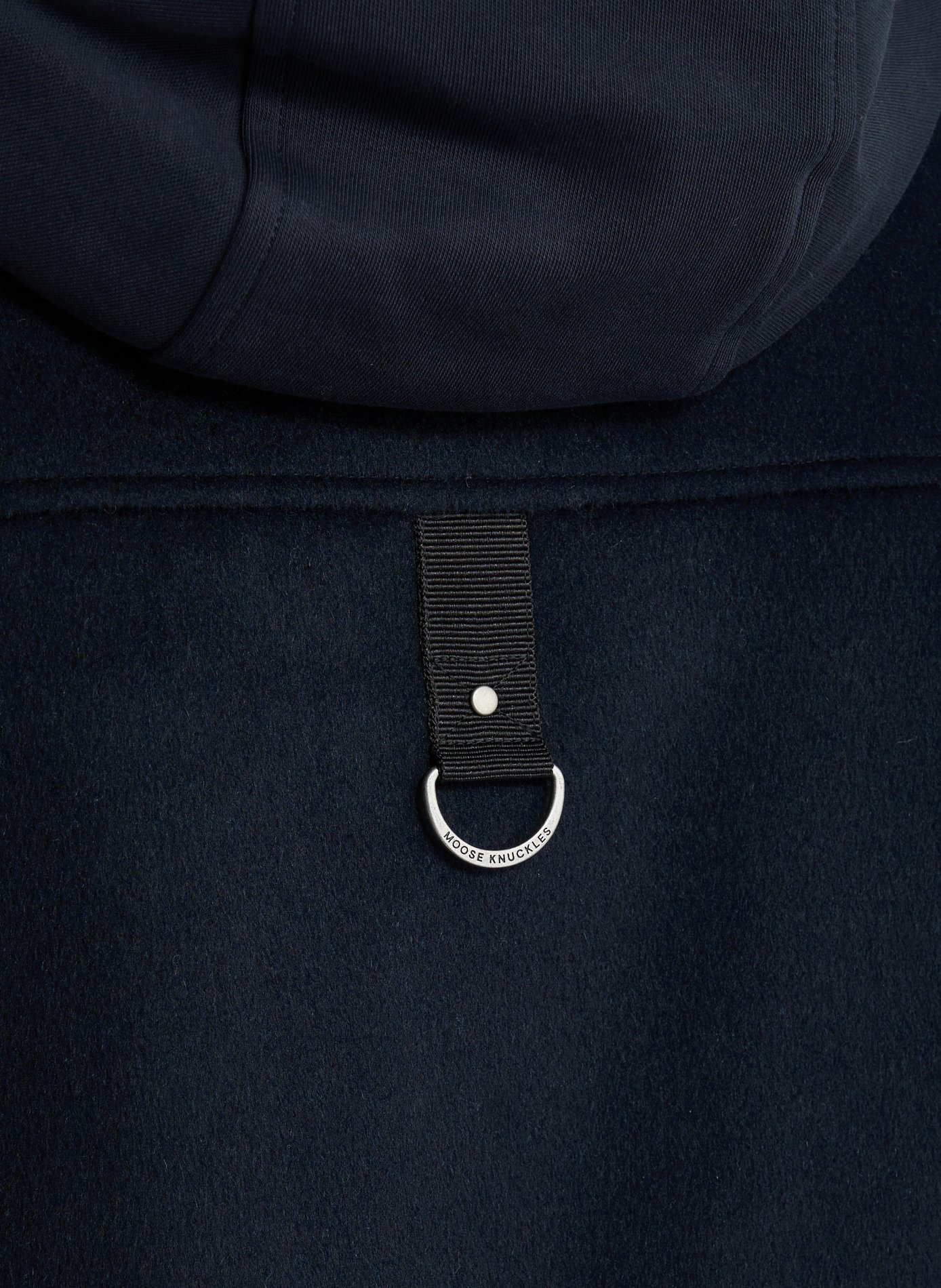 Oversized wool blend parka MOOSE KNUCKLES Blue