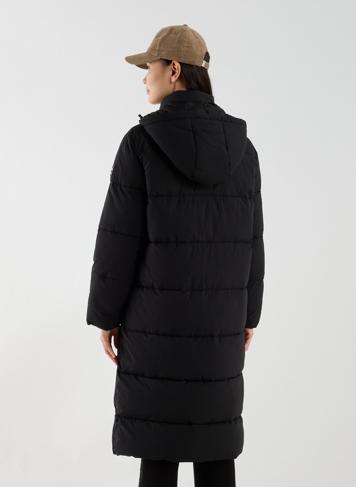 Manteau droit col montant GUESS Noir