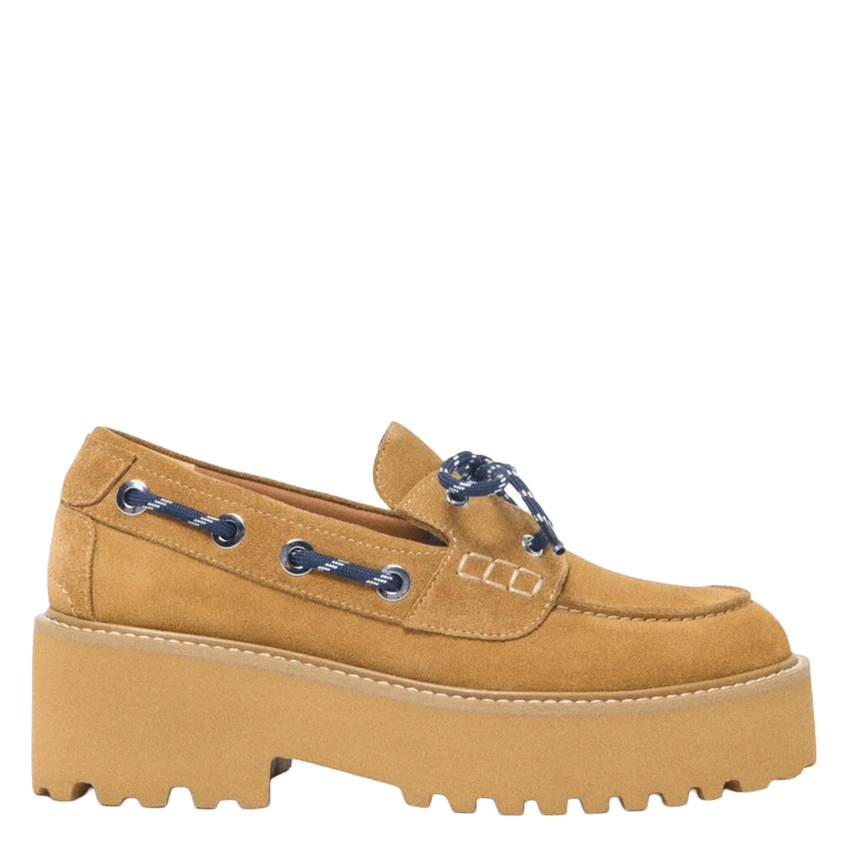 Mocassins en cuir velours MAJE Marron