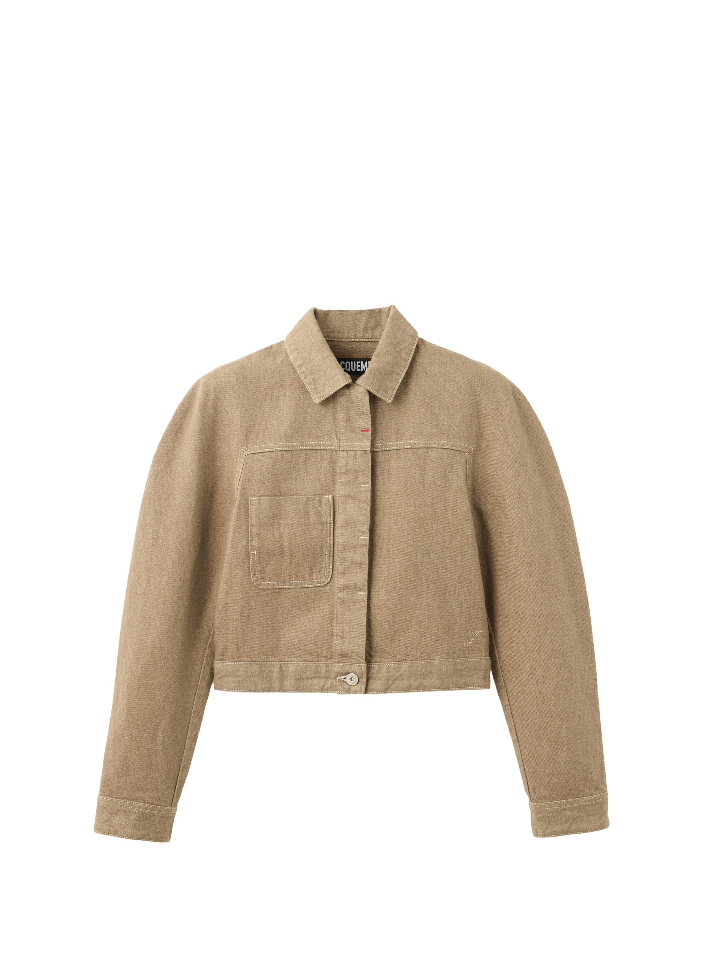The Ovalo short cargo jacket in cotton JACQUEMUS Beige