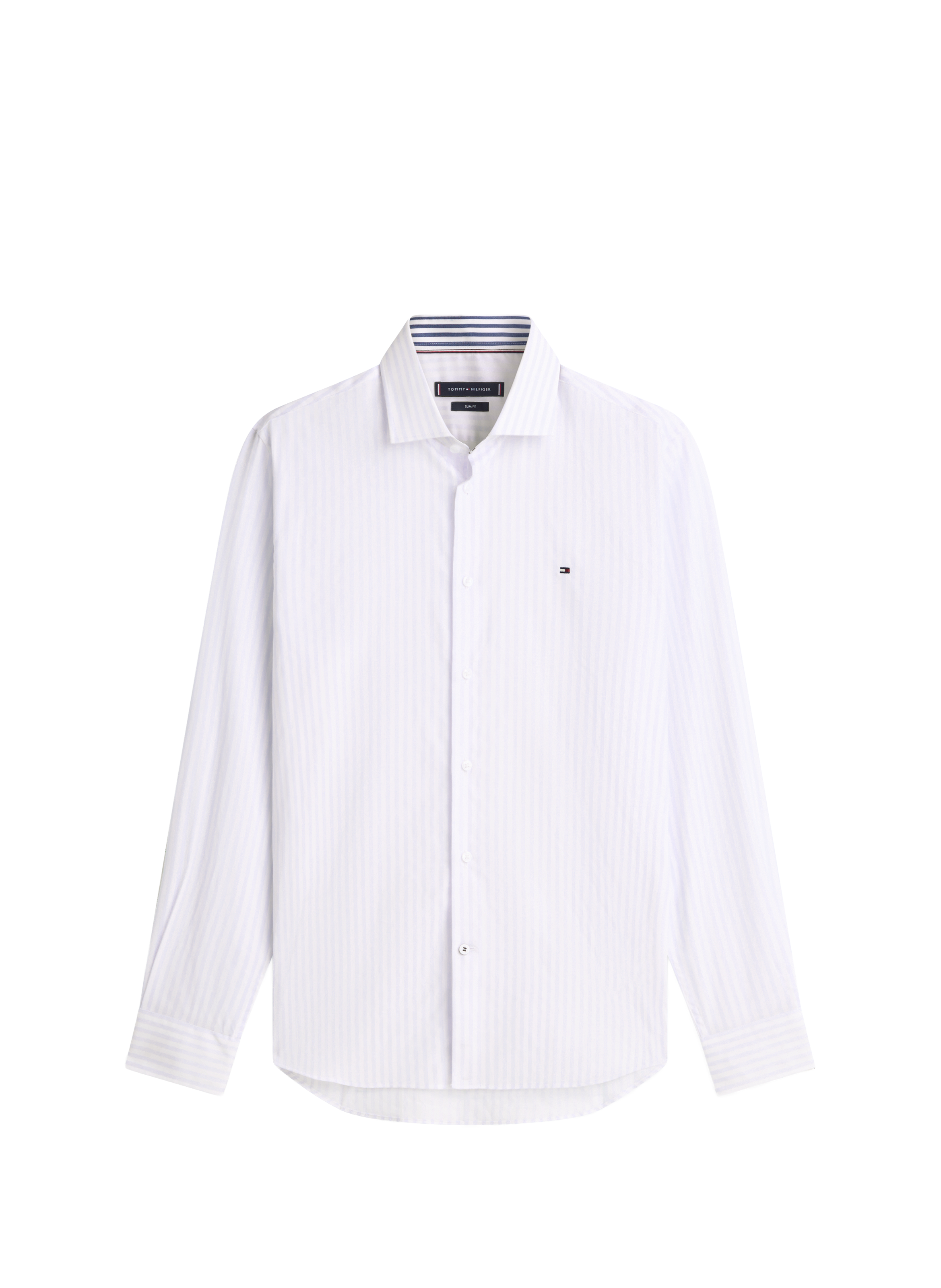 Straight cotton blend Shirt TOMMY HILFIGER Blue