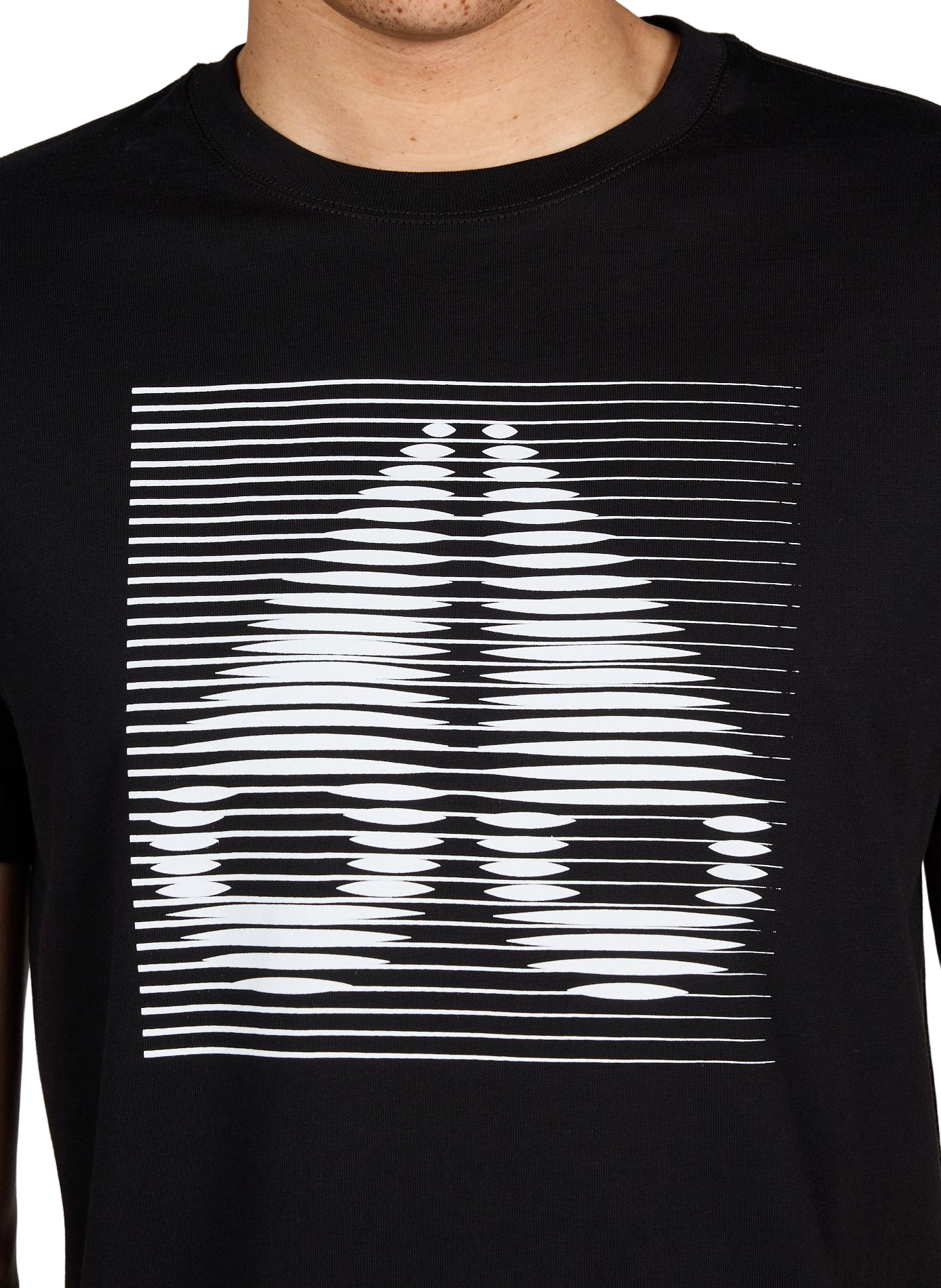 T-shirt à logo en coton MOOSE KNUCKLES Noir