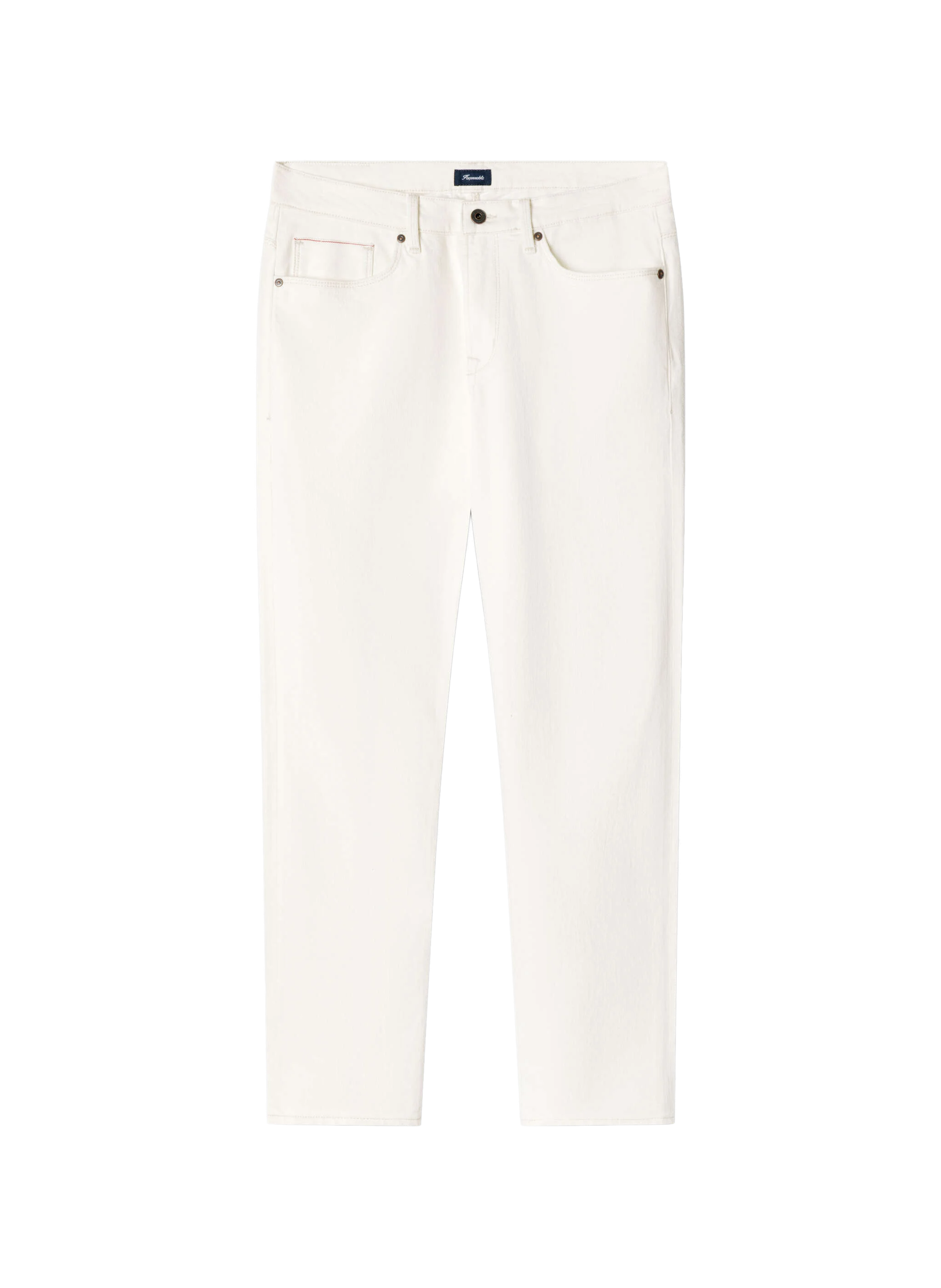 Pantalon droit en coton mélangé FACONNABLE Blanc