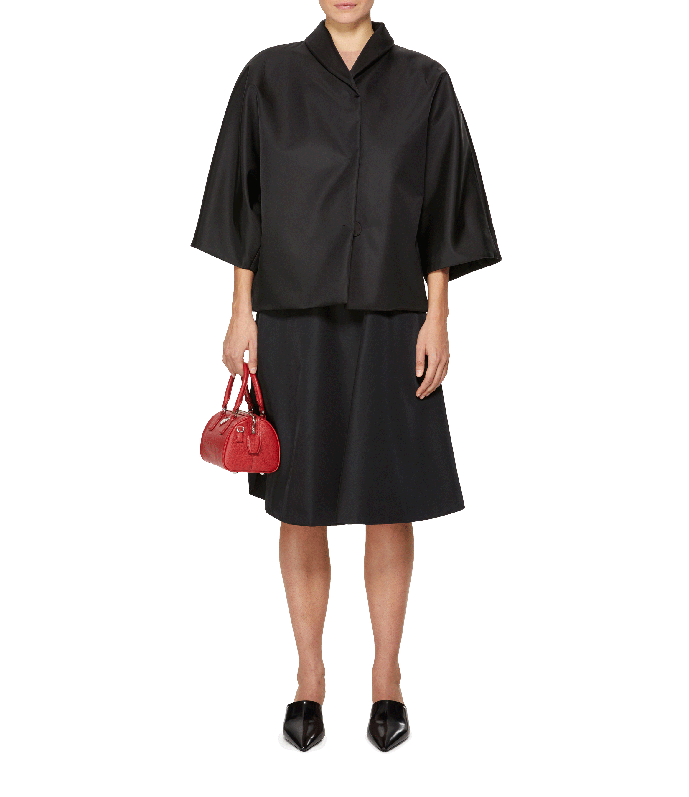 Re-Nylon Cape Jacket PRADA Black