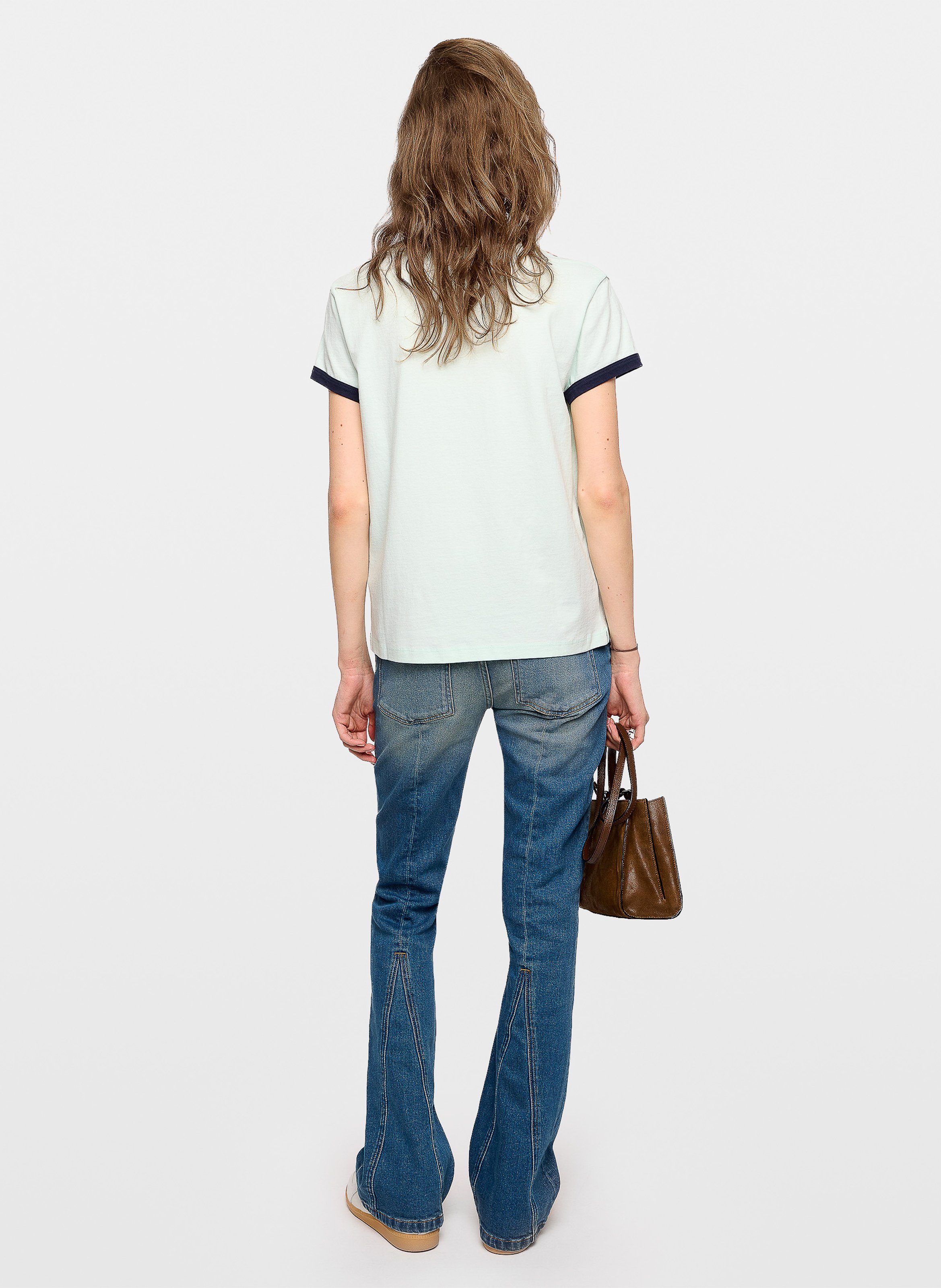Tee-shirt col rond en coton bio walk ZADIG&VOLTAIRE Bleu