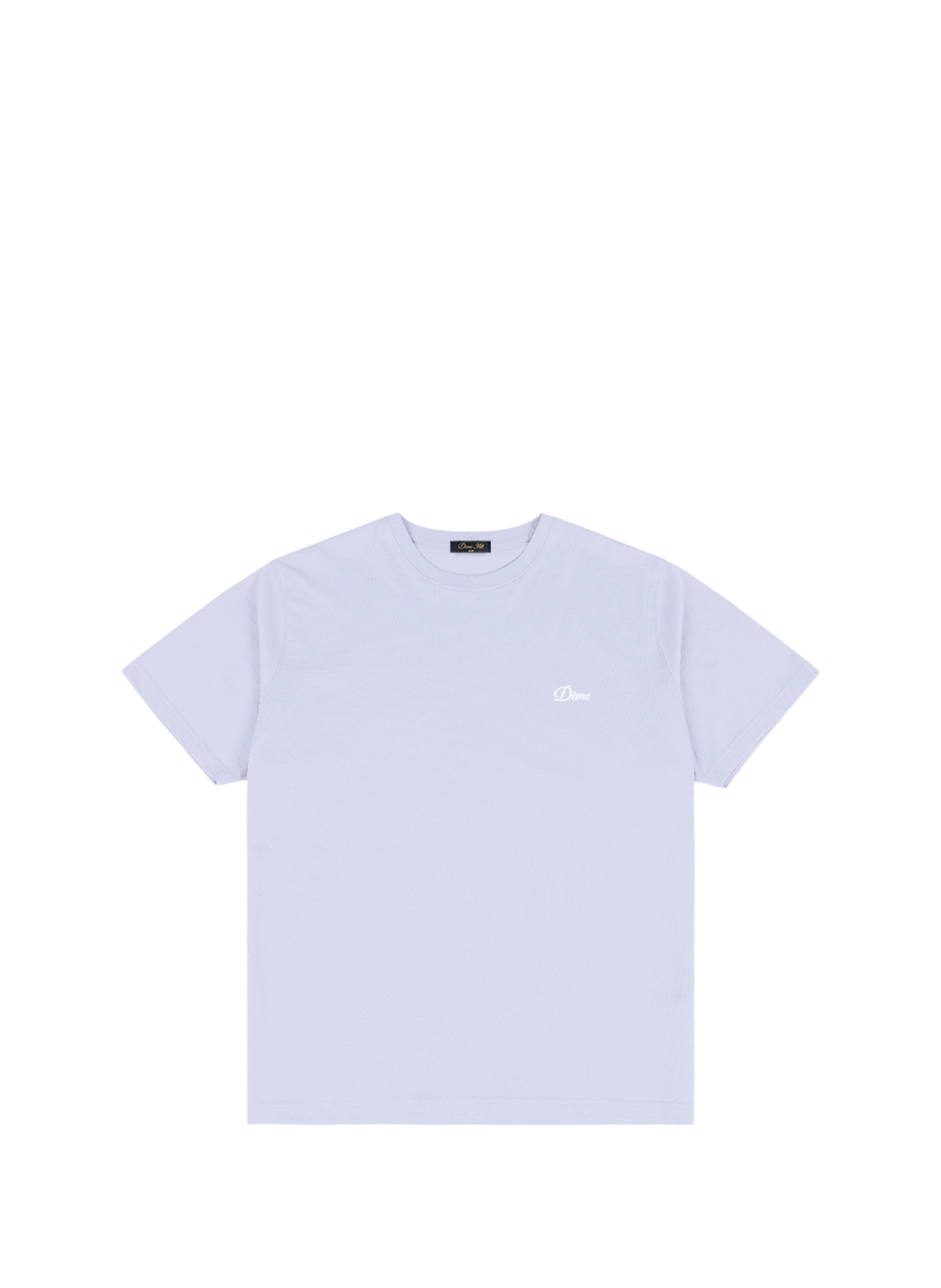 T-shirt col rond à logo brodé en coton DIME Purple