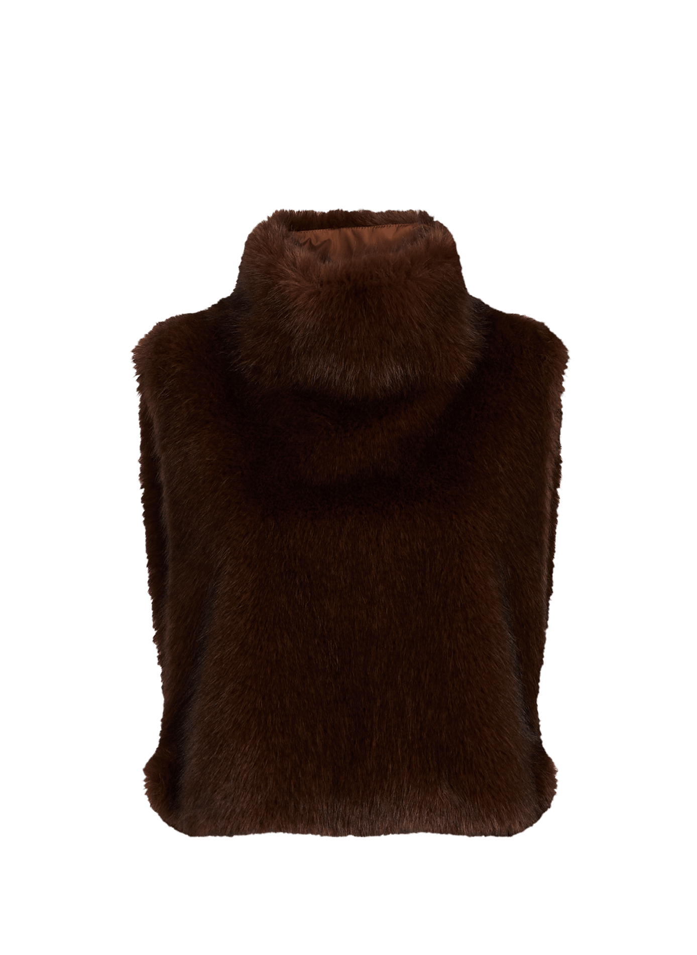 Faux fur collar | Brown SAISON 1865 Women