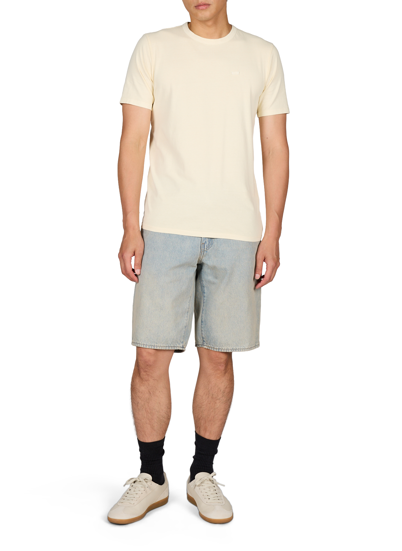 T-shirt droit à logo en coton LEVI'S Jaune